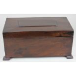 Royal Navy interest, a mahogany sewing box with plaque inscribed 'Gillian Xmas 1944 HMS Albury',