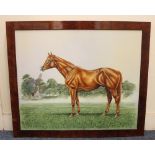 J Apps (20th century), thoroughbred racehorse,'Lammtarra - Nijinsky Snow Bride', oil on canvas,