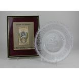 A Queen Victoria commemorative silk portrait in frame with mount inscribed 'Mother of Nations, Her