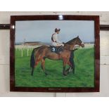 D Gillingham (20th century), thoroughbred racehorse, 'Poppet's Pet', oil on canvas, signed, 50cm