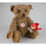 LOT WITHDRAWN A Steiff Collector's teddy bear 'Alexander' with parrot, 30cm high