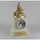 A 19th century French ormolu mounted figural mantle clock movement by Japy Freres et Cie, Paris,
