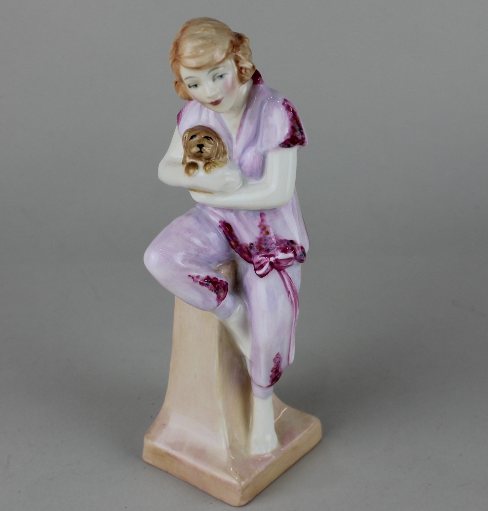A Royal Doulton Archives 'The Bathers Collection' porcelain figure 'Lido Lady', 17.5cm high, with