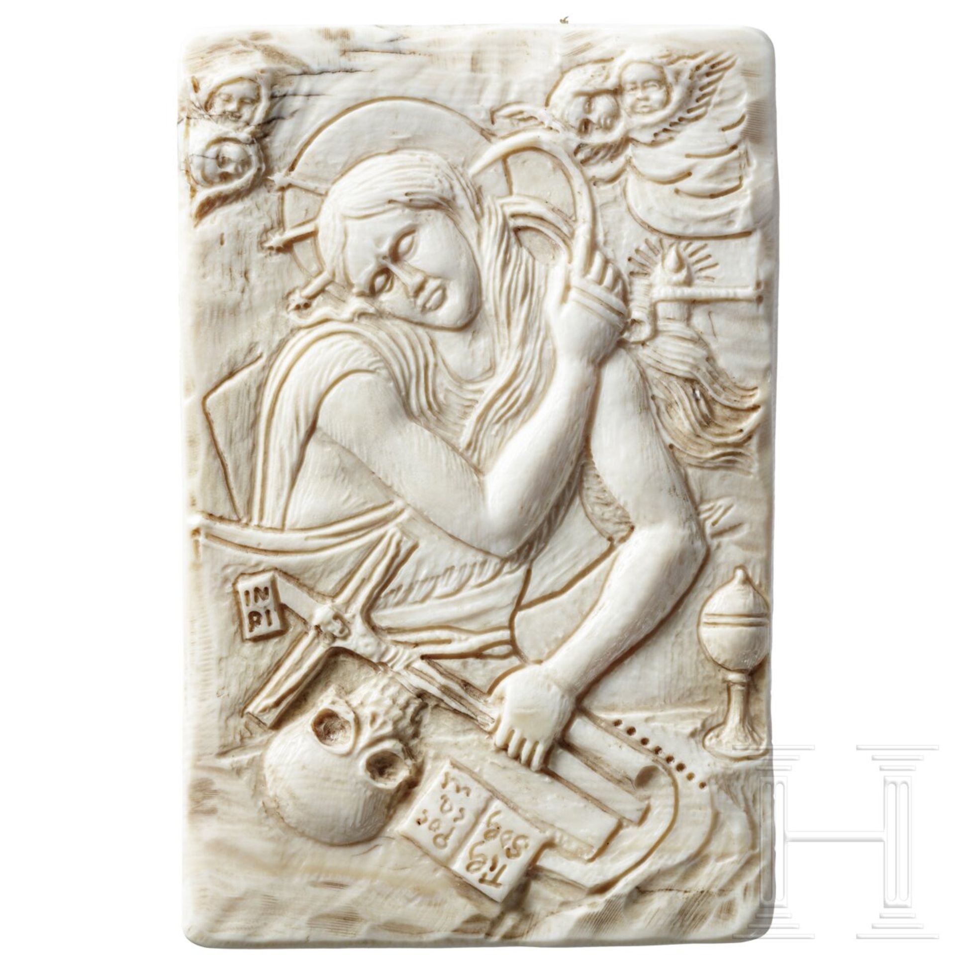 Elfenbeinrelief, um 1700