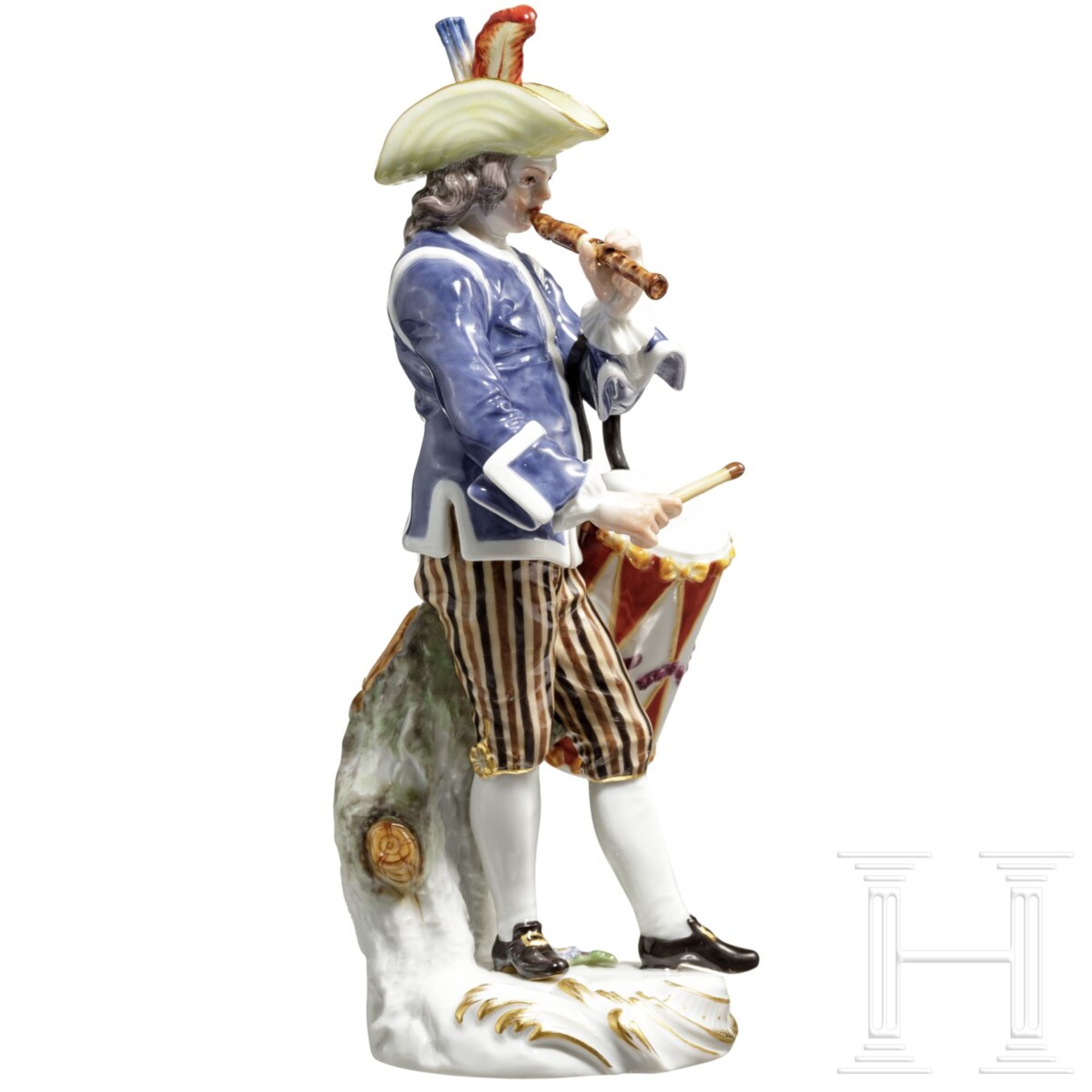 Porzellan-Trommler aus der Serie Pariser Ausrufer, Johann Joachim Kändler und Peter Reinicke, 1753 ( - Bild 3 aus 7