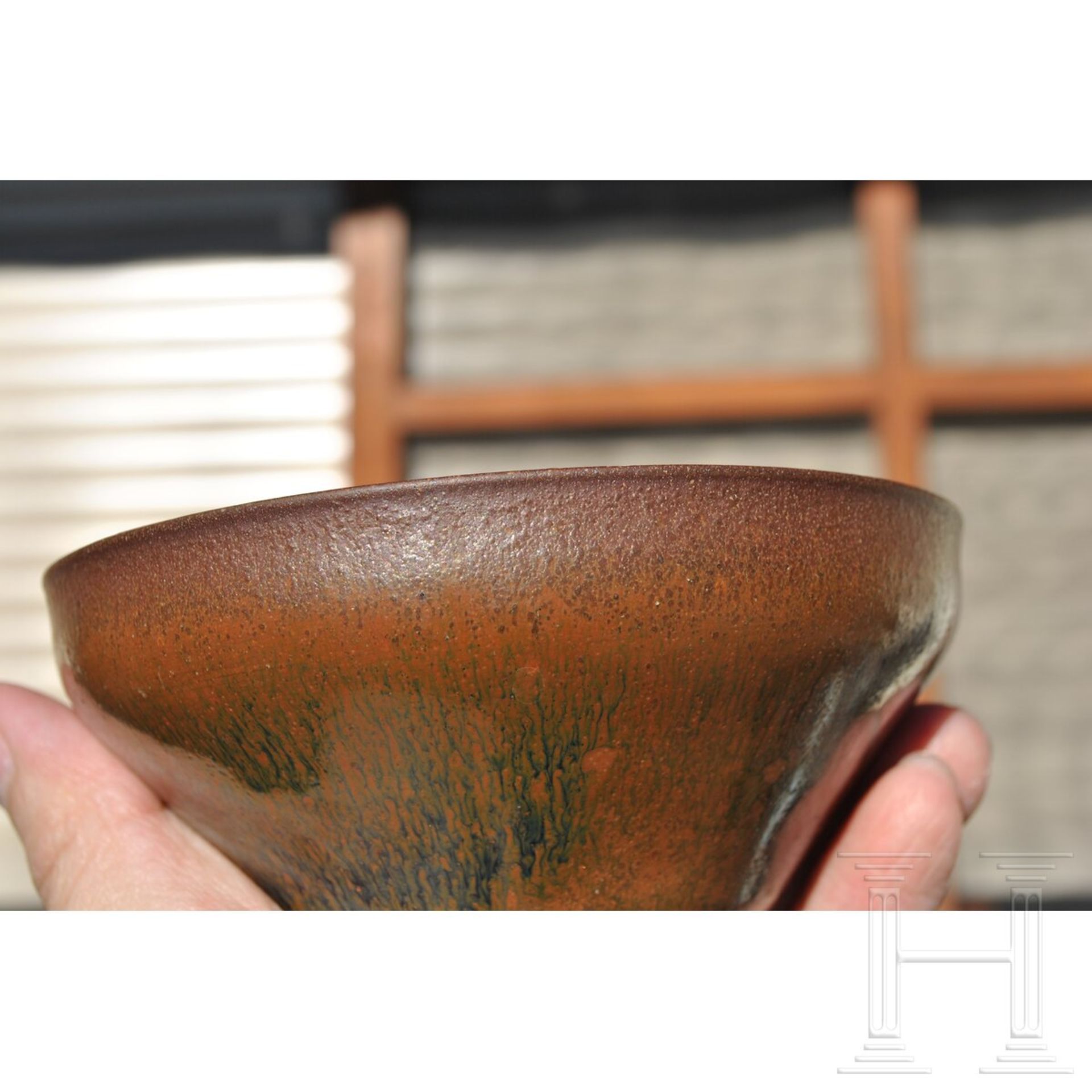 Jianyao-Teeschale mit schwarz-brauner Hasenfell-Glasur, Song-Dynastie (12. - 13. Jhdt.) - Bild 18 aus 19