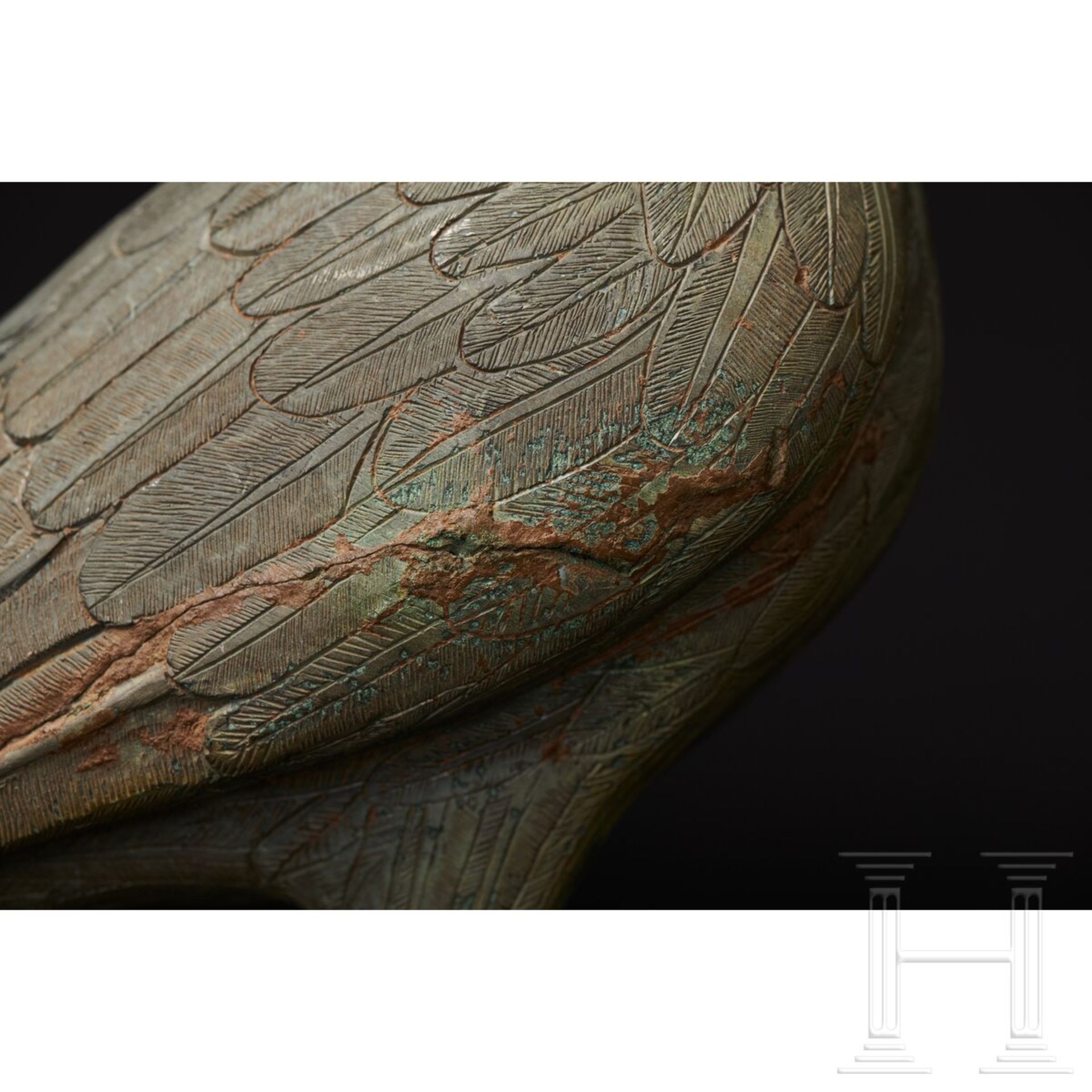 Bronzener Adler, griechisch, evtl. frühklassisch (frühes 5. Jhdt v. Chr.) oder späthellenistisch... - Bild 8 aus 18