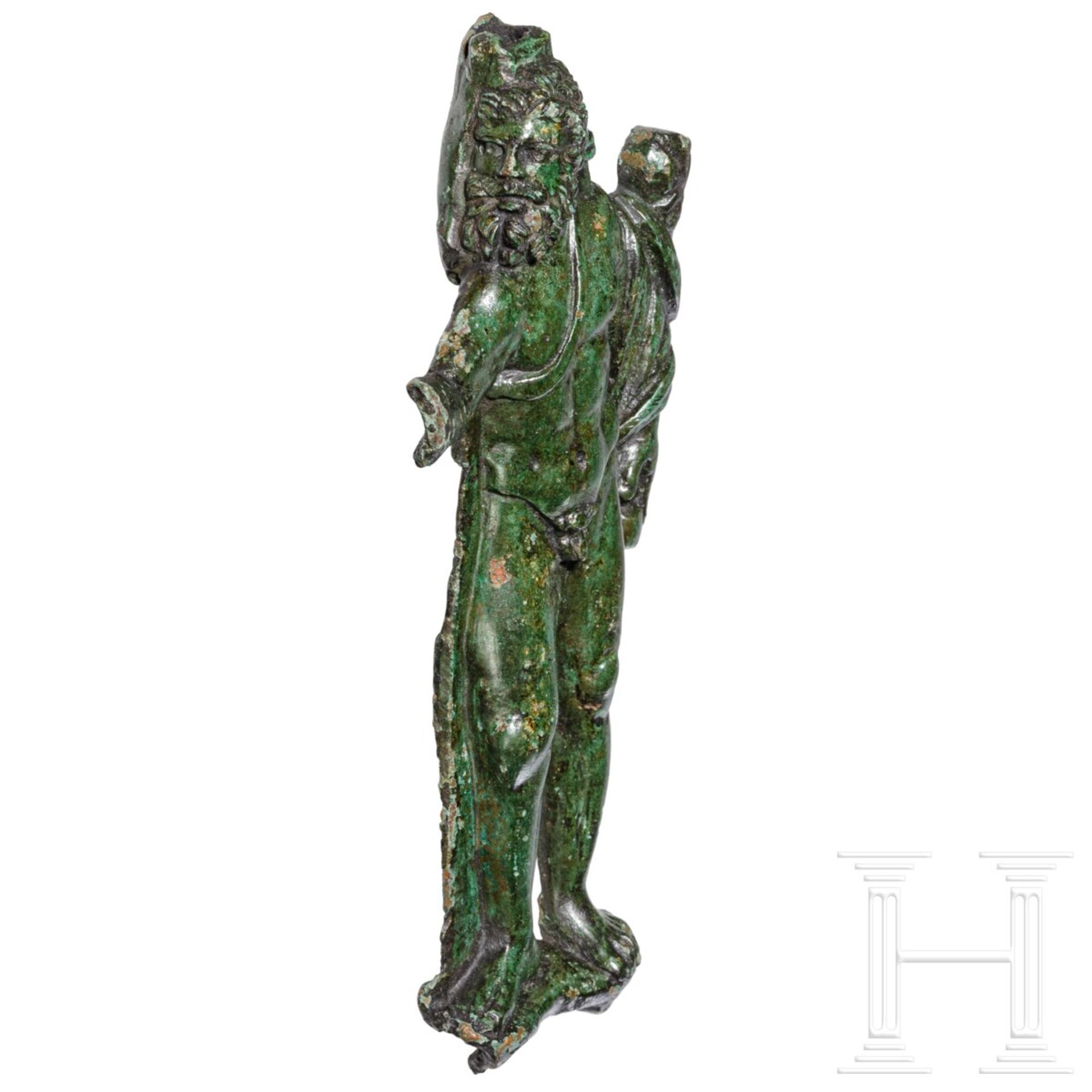 Bronzefigur des Herkules, römisch, 2. - 3. Jhdt. - Bild 2 aus 4