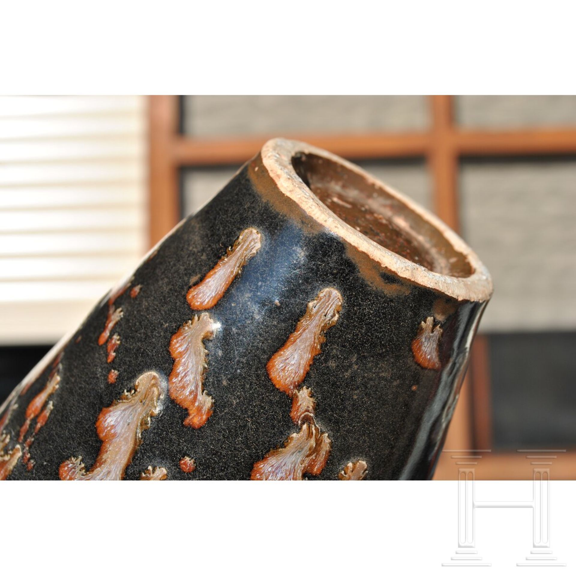 Sehr seltene Jizhou-Meiping-Vase mit Schildpattglasur, wahrscheinlich südliche Sung-Dynastie bis Yua - Bild 12 aus 15