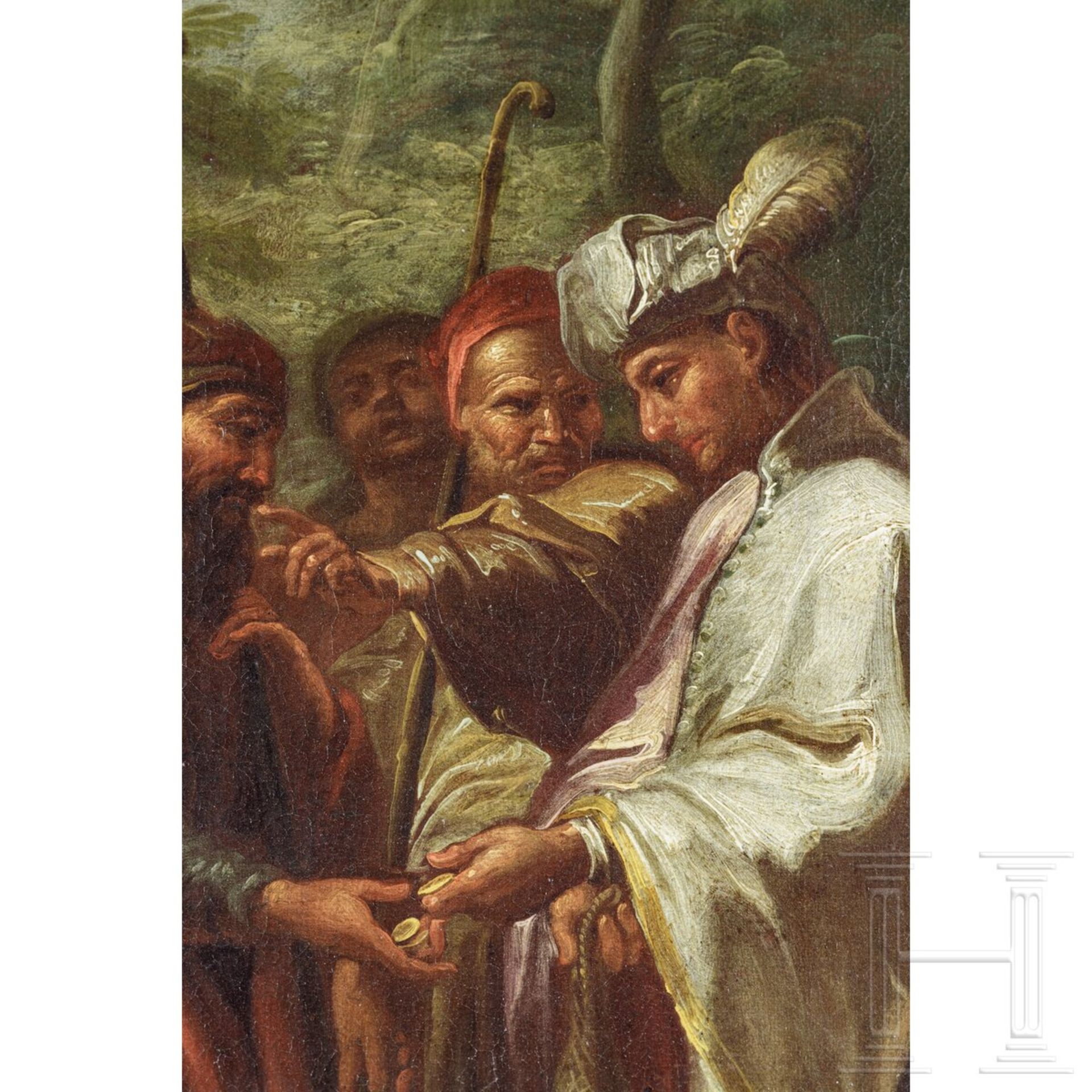 Josef wird von seinen Brüdern verkauft, Italien, 18 Jhdt. - Image 4 of 5