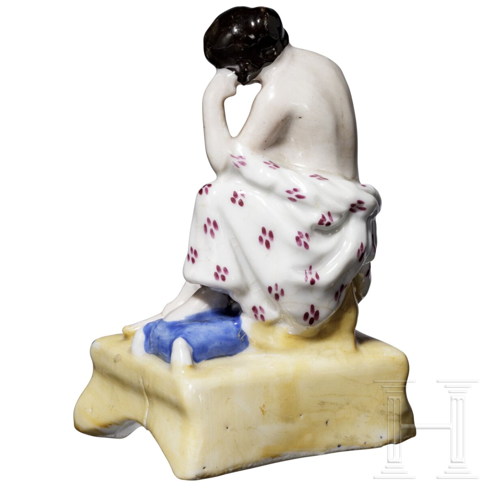 Erotische Porzellanfigur als Duftbehälter, russische Privatmanufaktur, Mitte 19. Jhdt. - Bild 3 aus 5