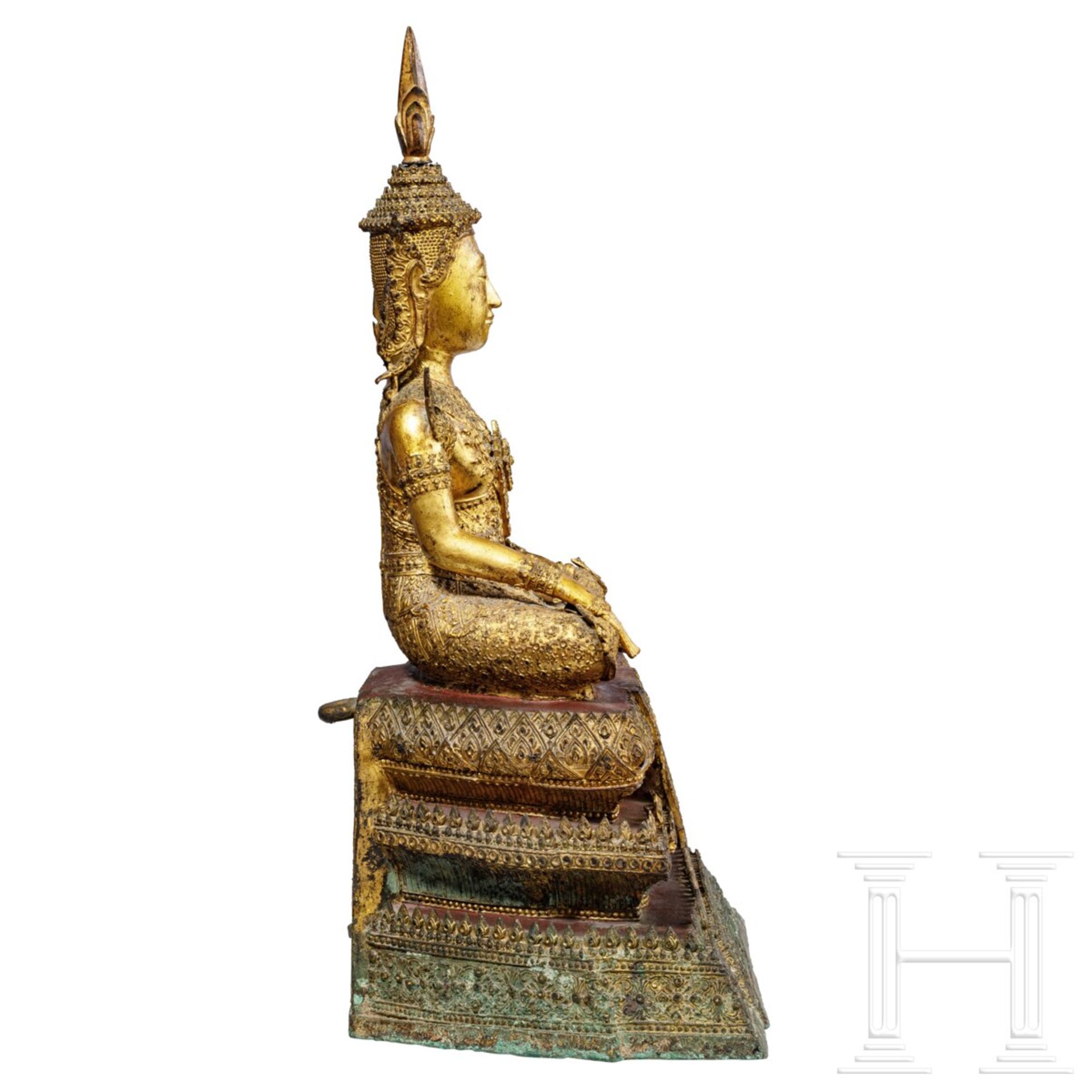 Rattanakosin-Buddha, Thailand, 19. Jhdt.  - Bild 3 aus 8