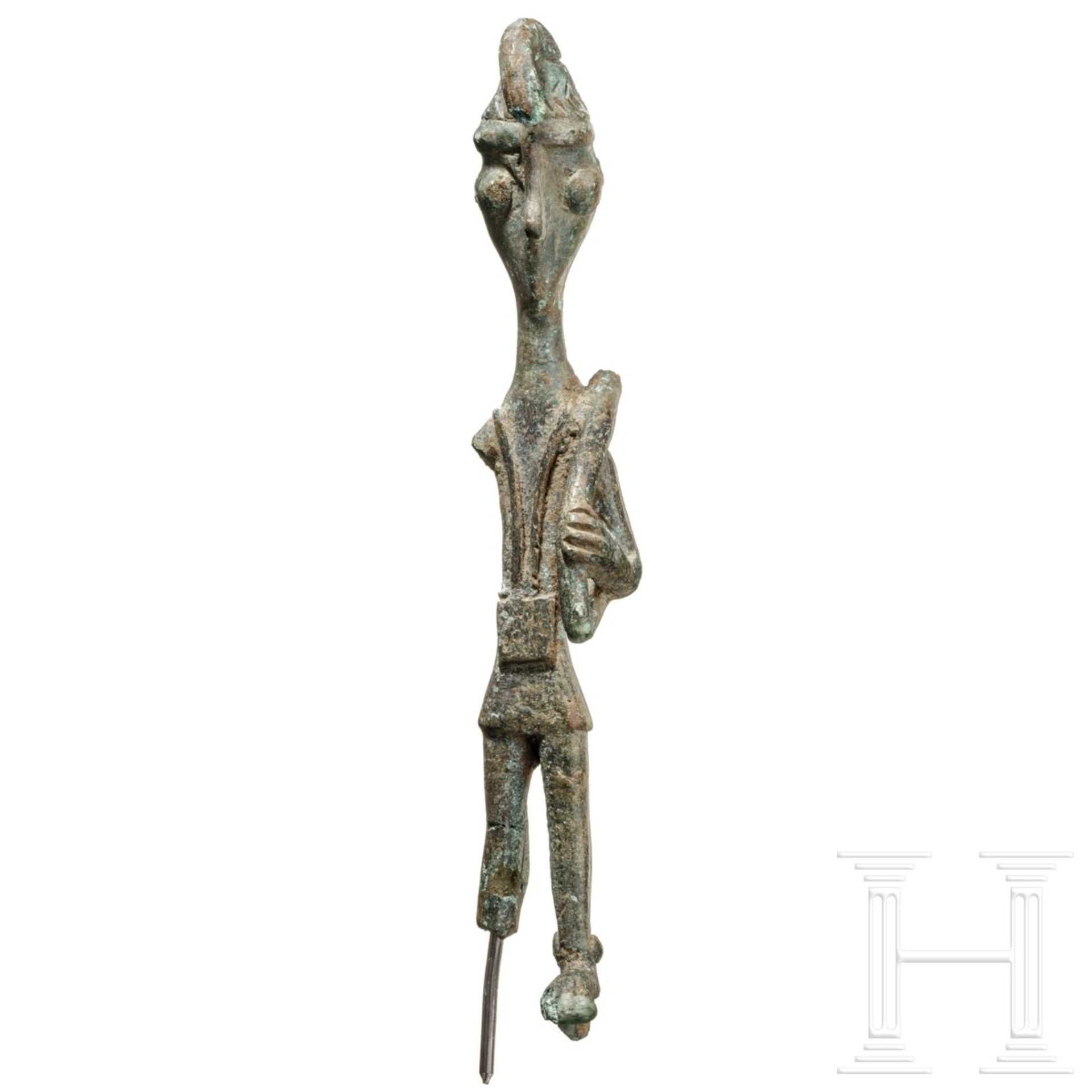 Bronzestatuette eines Bogenschützen, Sardinien, Nuraghische Epoche, 8. - 7. Jhdt. v. Chr.