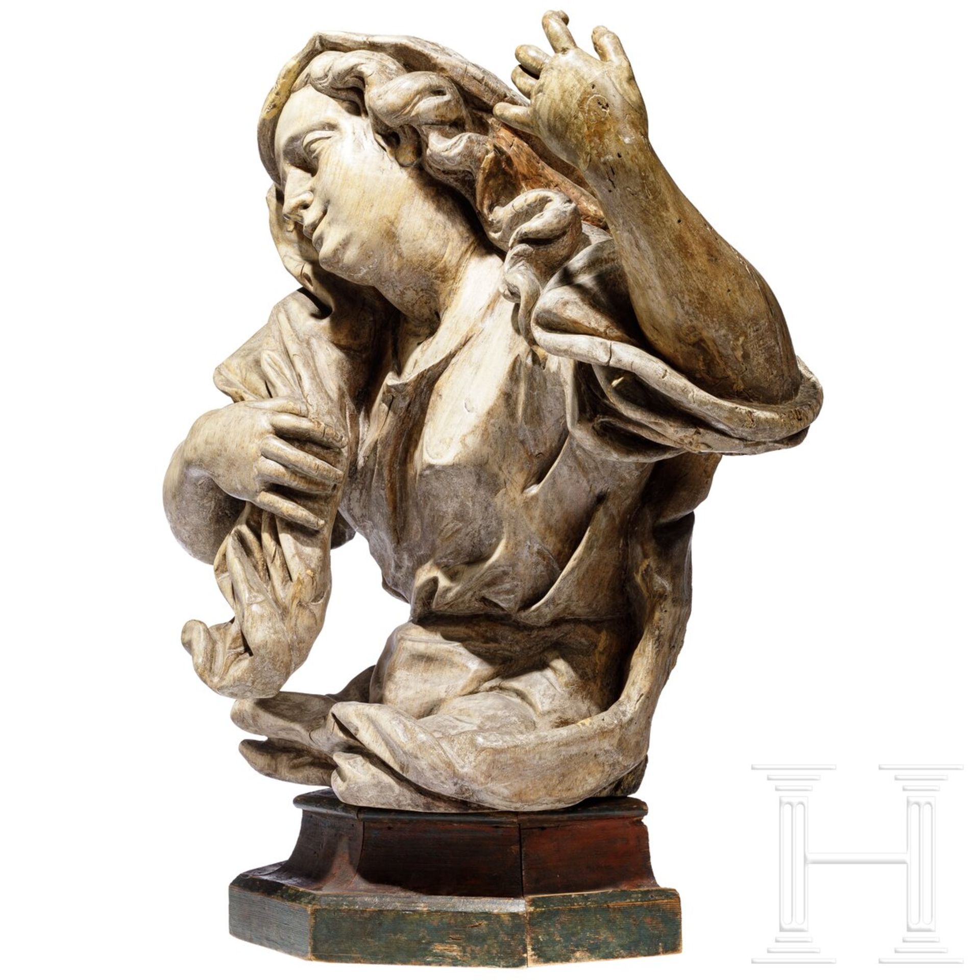 Holzfigur der Maria Magdalena, Italien, 1. Hälfte 18. Jhdt. - Bild 2 aus 6