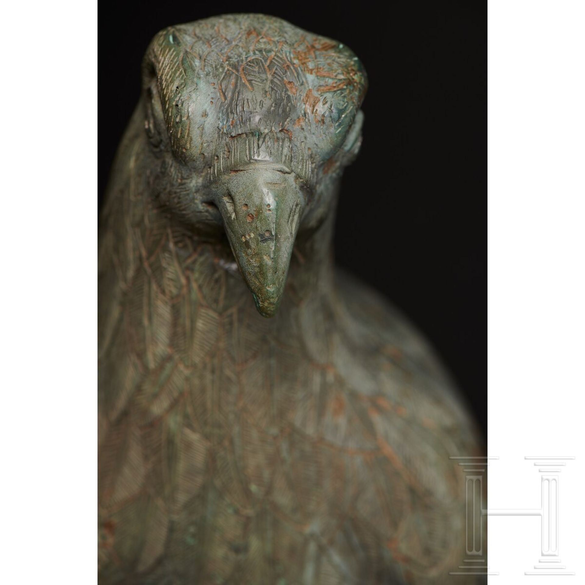 Bronzener Adler, griechisch, evtl. frühklassisch (frühes 5. Jhdt v. Chr.) oder späthellenistisch... - Bild 12 aus 18