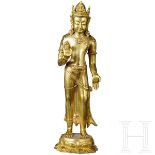 Feuervergoldete Bronze des Avalokiteshvara, Mongolei, Zanabazar-Schule, 18./19. Jhdt.