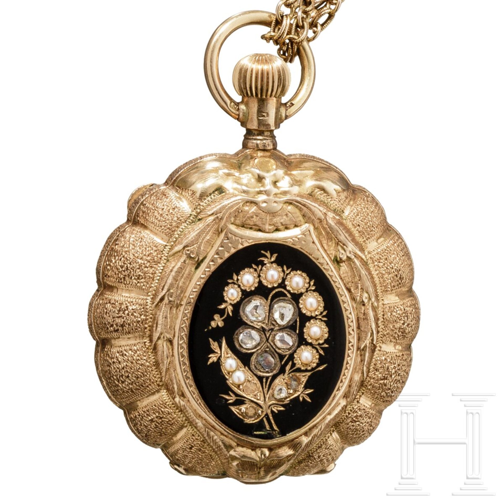 Albert-Geneve-Gold-Taschenuhr, um 1890 - Bild 7 aus 8