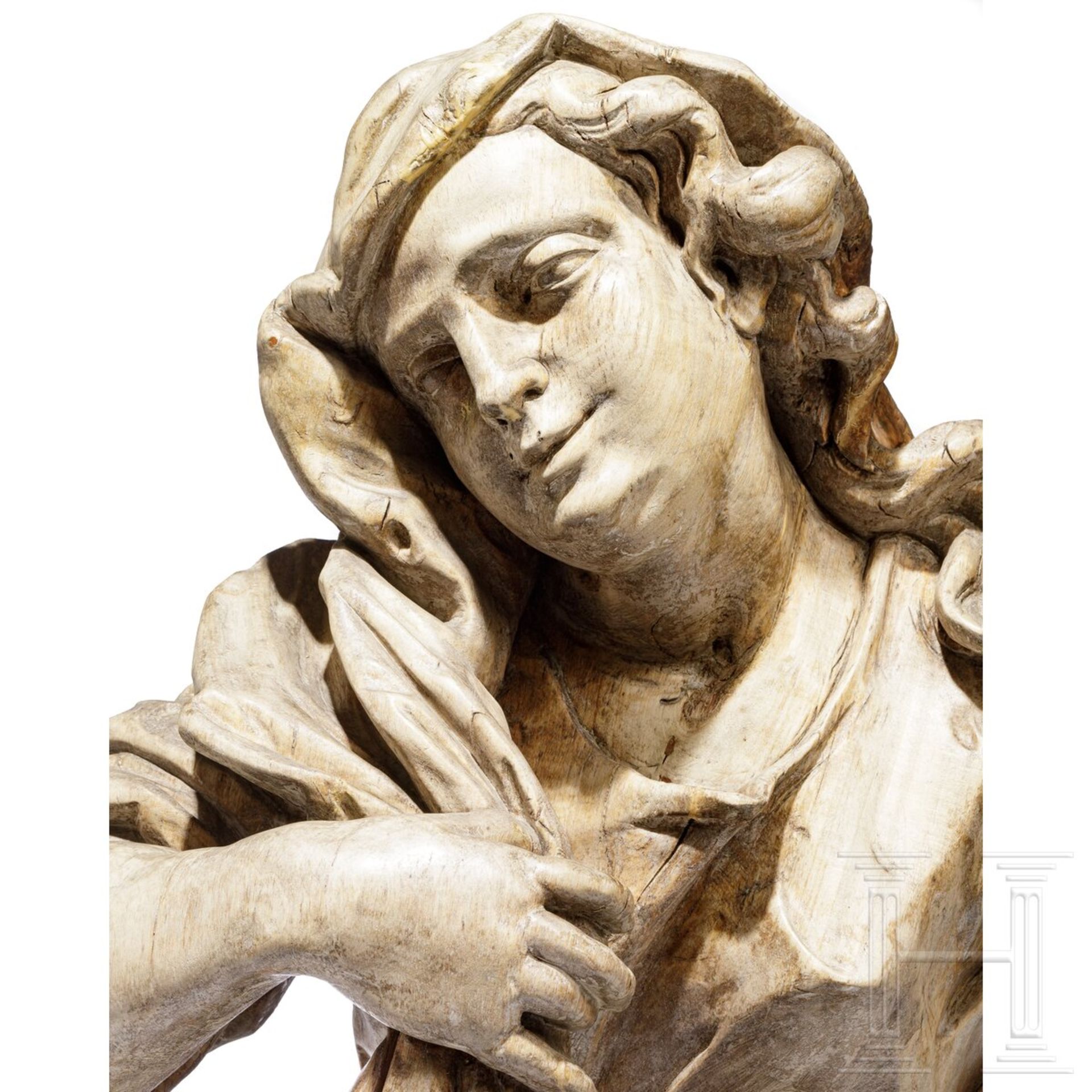 Holzfigur der Maria Magdalena, Italien, 1. Hälfte 18. Jhdt. - Bild 4 aus 6