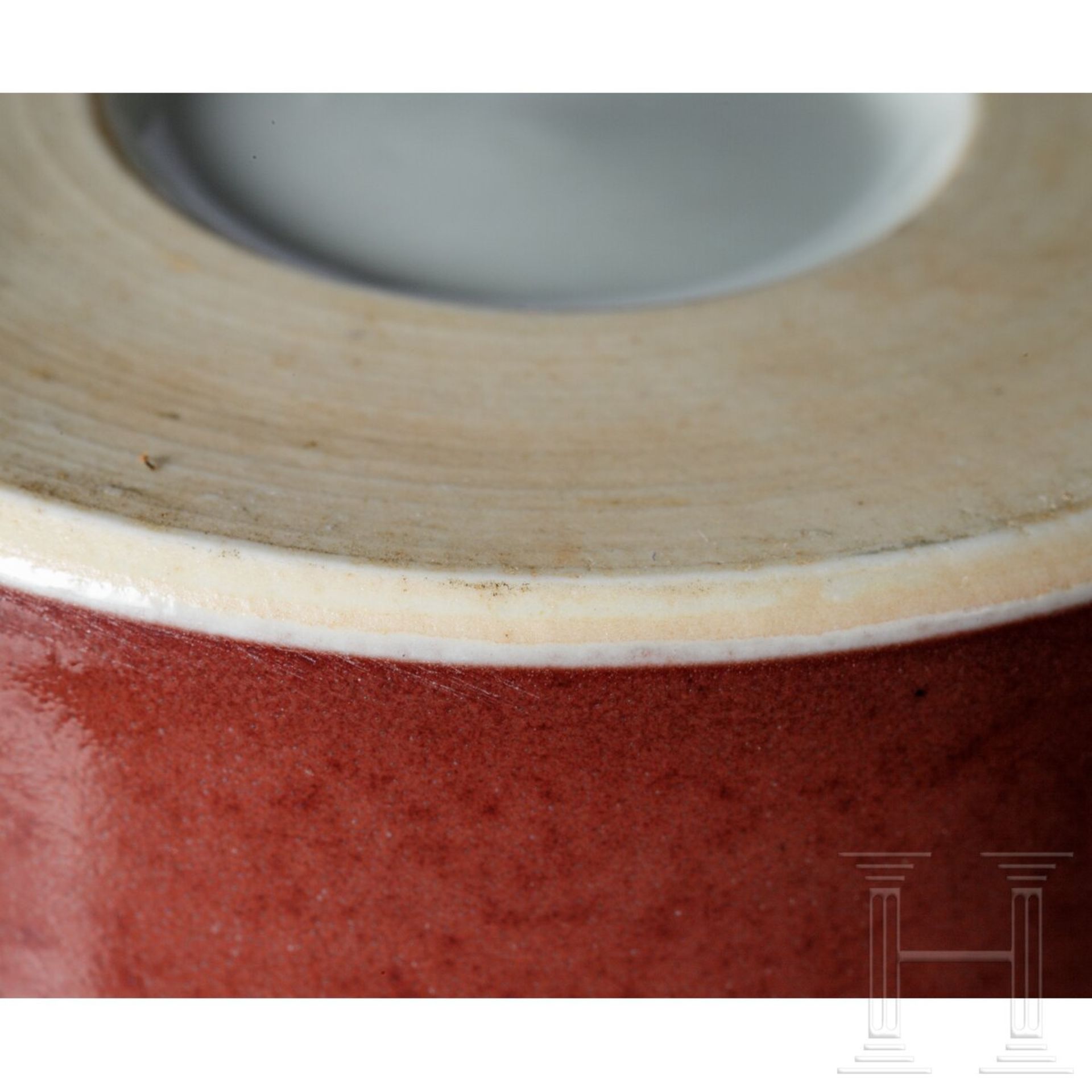 Meiping-Vase mit kupferfarbener Glasur, wohl 18. - 19. Jhdt. - Bild 6 aus 12