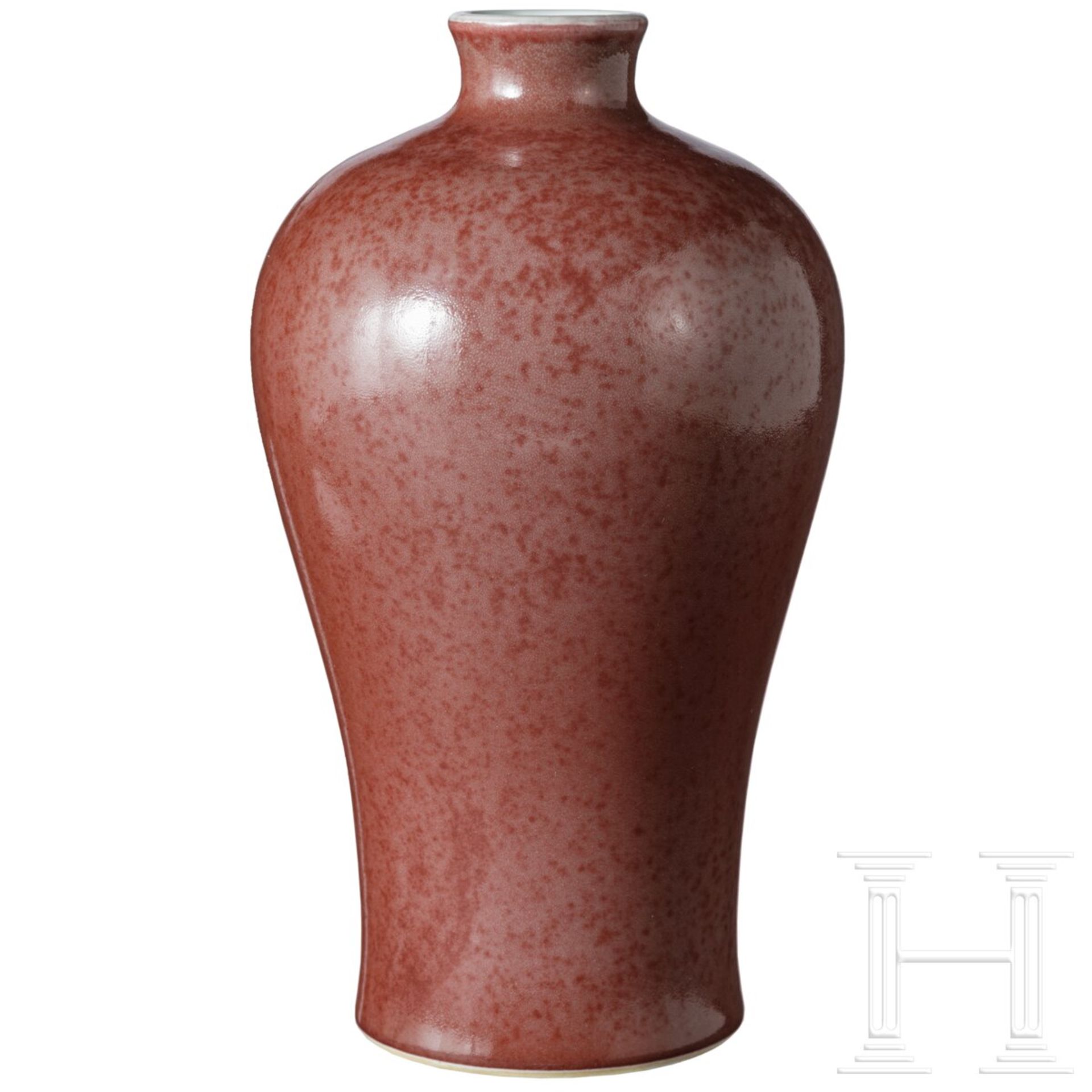 Meiping-Vase mit kupferfarbener Glasur, wohl 18. - 19. Jhdt. - Bild 4 aus 12