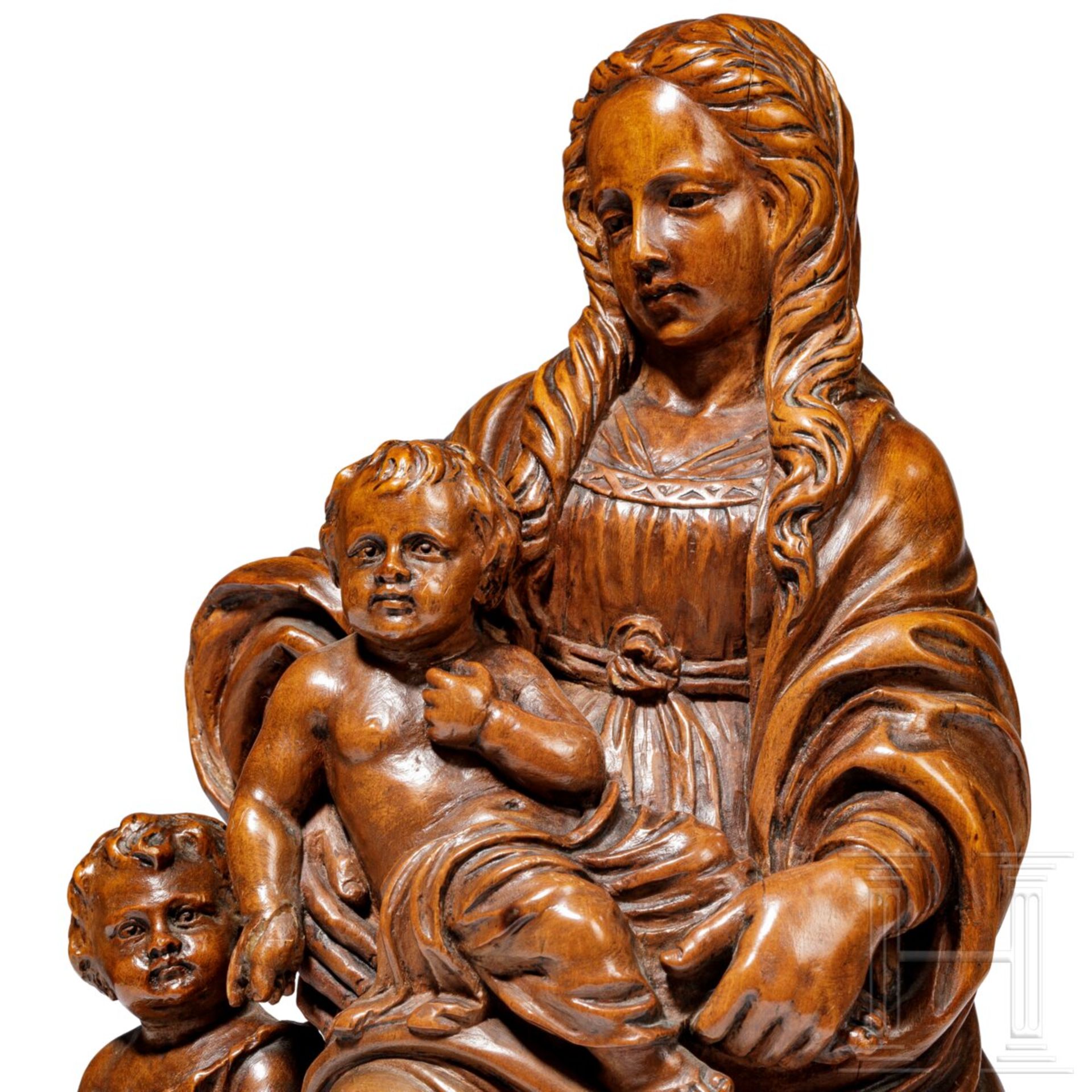 Madonna mit Jesuskind und Johannes, flämisch, 17. Jhdt. - Image 5 of 5