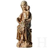 Figur mit thronender Madonna und dem Christusknaben "der Sitz der Weisheit" (Sedes sapientiae), Iber