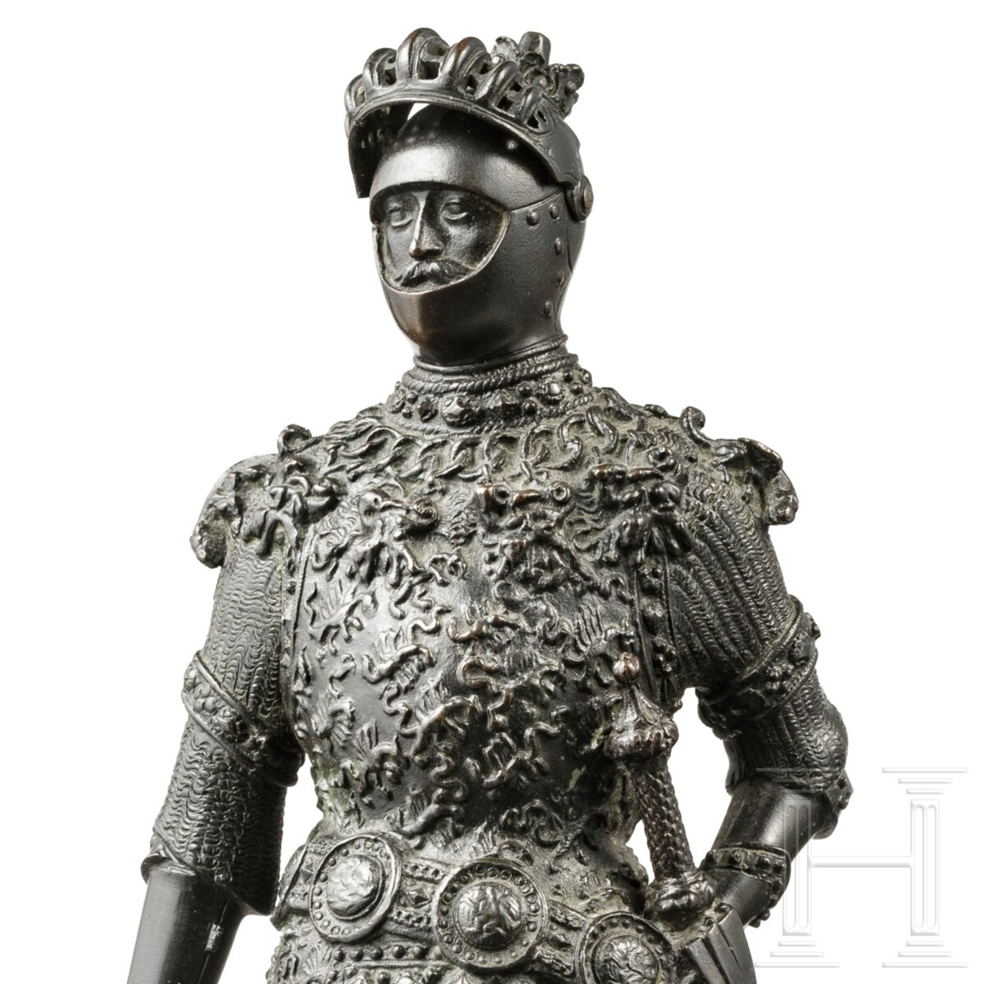 Arthur, König von England - Bronzefigur nach der Innsbrucker Hofkirche, 20. Jhdt. - Bild 5 aus 5
