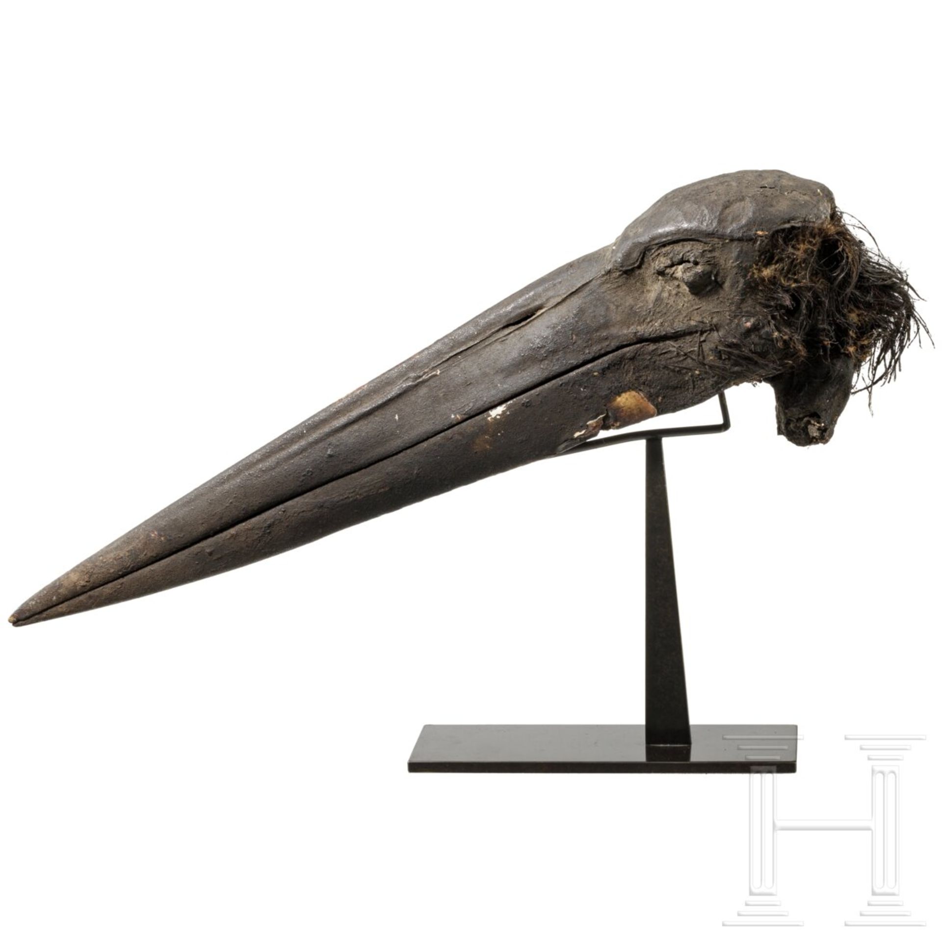 Mumifizierter Kopf eines Storchs, Spätzeit, 664 - 332 v. Chr. - Bild 2 aus 4
