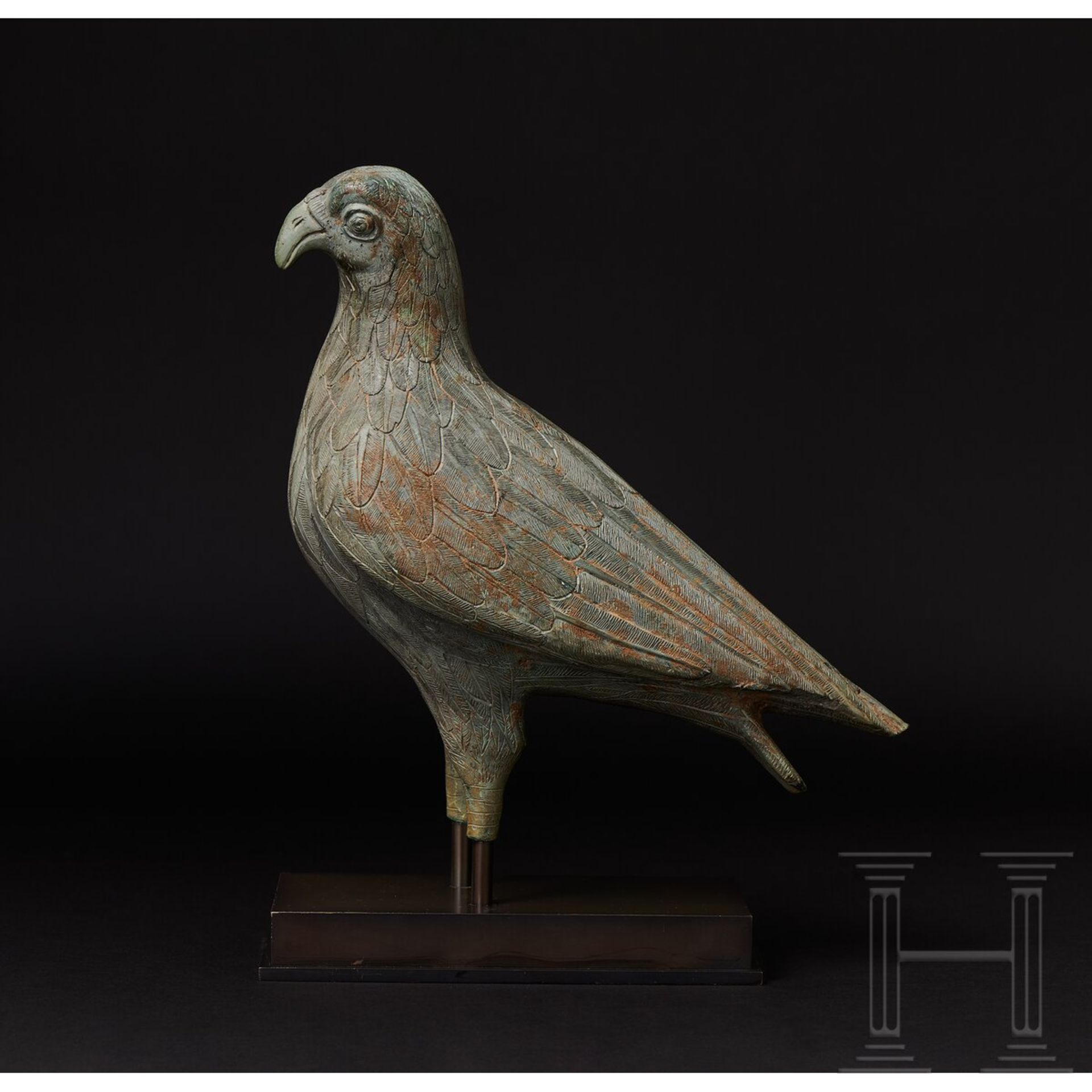 Bronzener Adler, griechisch, evtl. frühklassisch (frühes 5. Jhdt v. Chr.) oder späthellenistisch... - Bild 2 aus 18