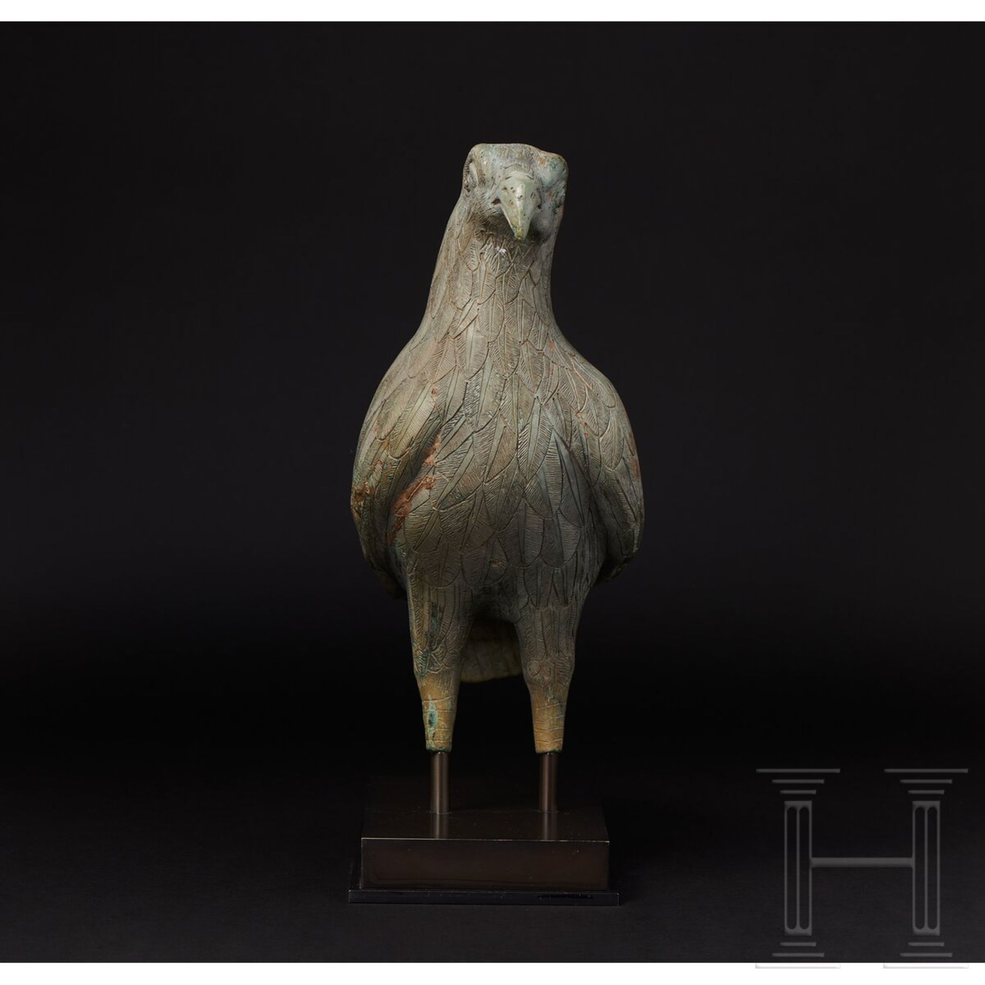 Bronzener Adler, griechisch, evtl. frühklassisch (frühes 5. Jhdt v. Chr.) oder späthellenistisch...
