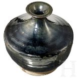 Schwarz-braun glasierte "Henan"-Weinflasche, China, Song-/Yuan-Dynastie