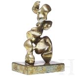Eli Karpel (1916-98), abstrakte Bronzeskulptur, USA, 1972