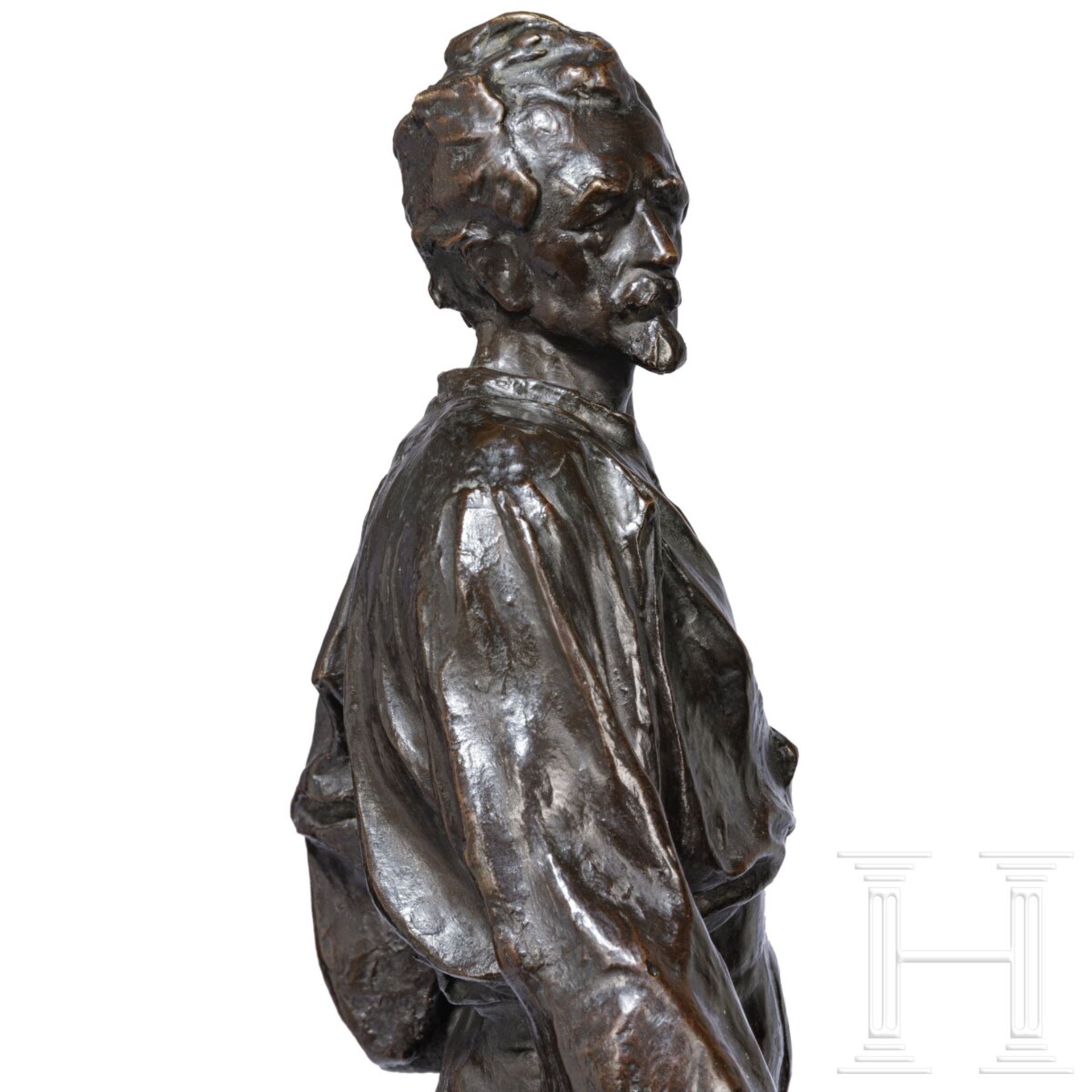 Ladislav Saloun (1870 - 1946) - Bronze des Miroslav Tyrs, Prag, um 1909 - Bild 3 aus 6