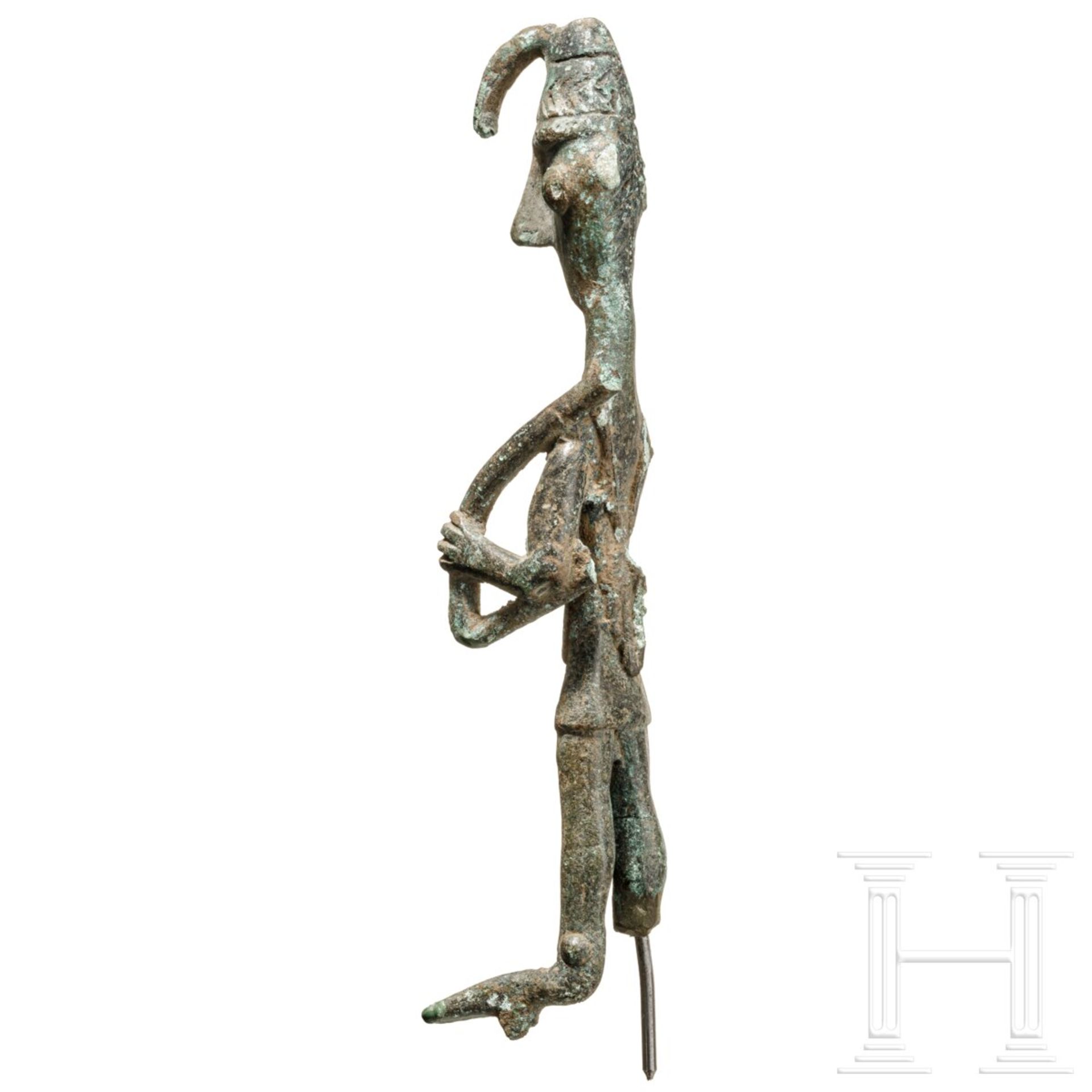 Bronzestatuette eines Bogenschützen, Sardinien, Nuraghische Epoche, 8. - 7. Jhdt. v. Chr. - Image 6 of 6
