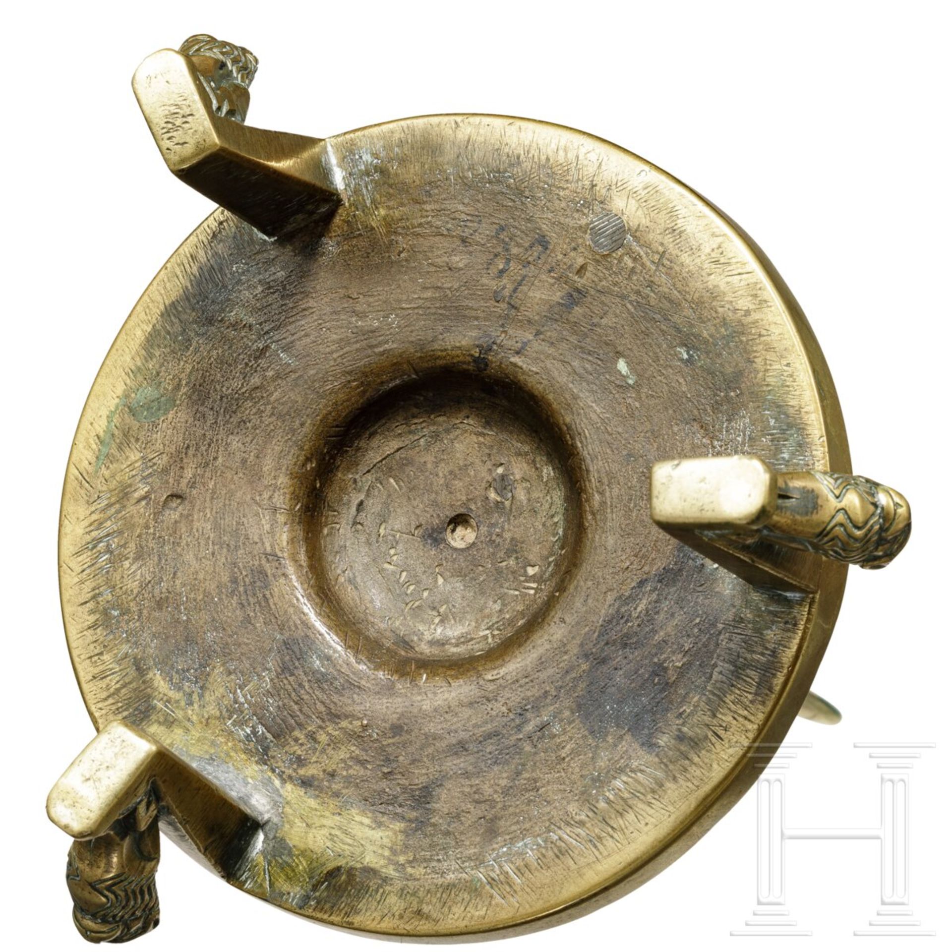 Spätgotischer Dornleuchter, flämisch, um 1400  - Bild 4 aus 6