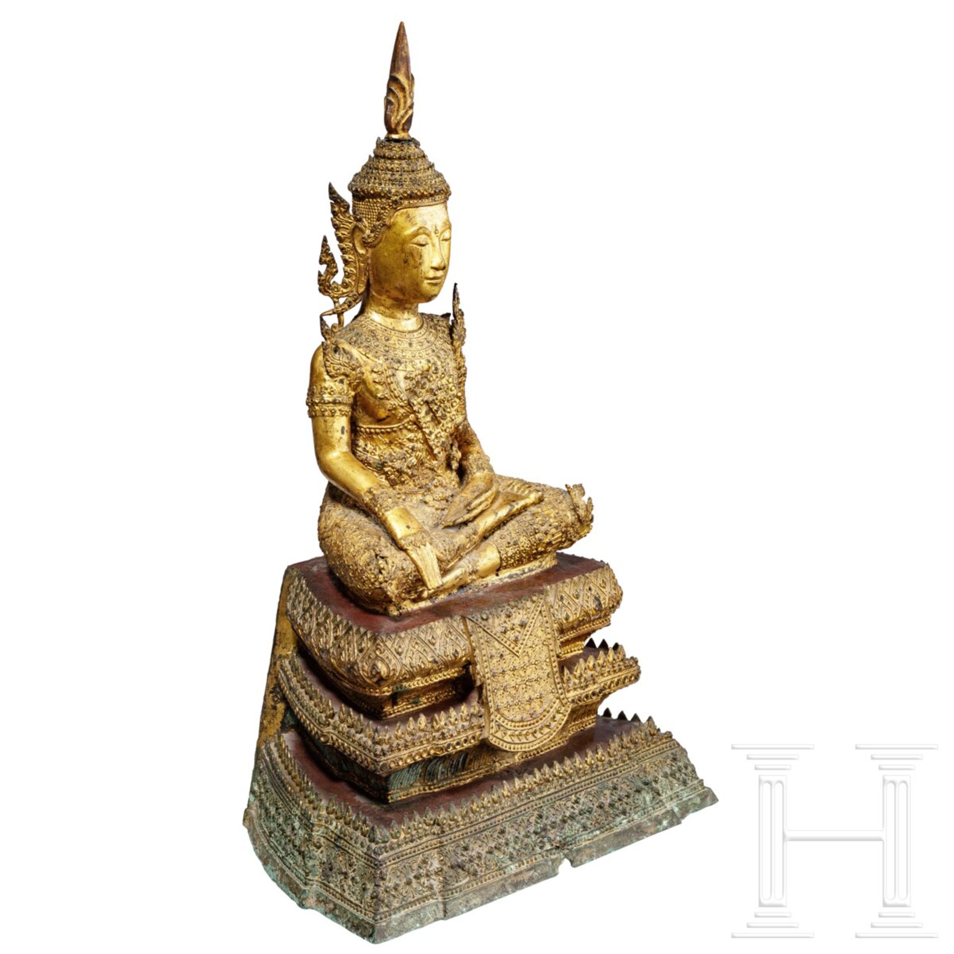 Rattanakosin-Buddha, Thailand, 19. Jhdt.  - Bild 2 aus 8