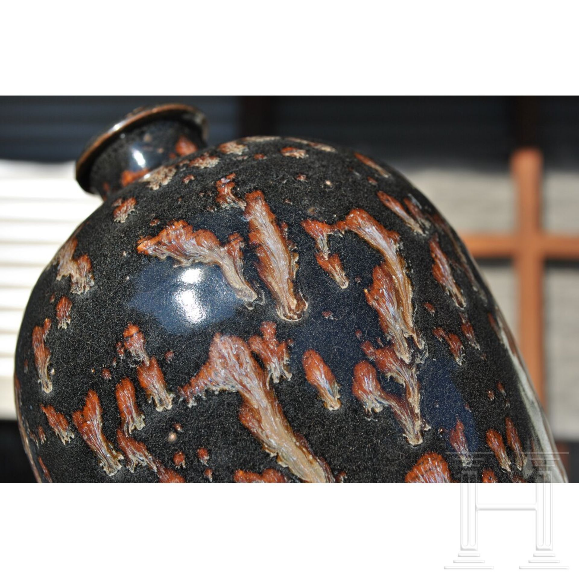 Sehr seltene Jizhou-Meiping-Vase mit Schildpattglasur, wahrscheinlich südliche Sung-Dynastie bis Yua - Bild 9 aus 15