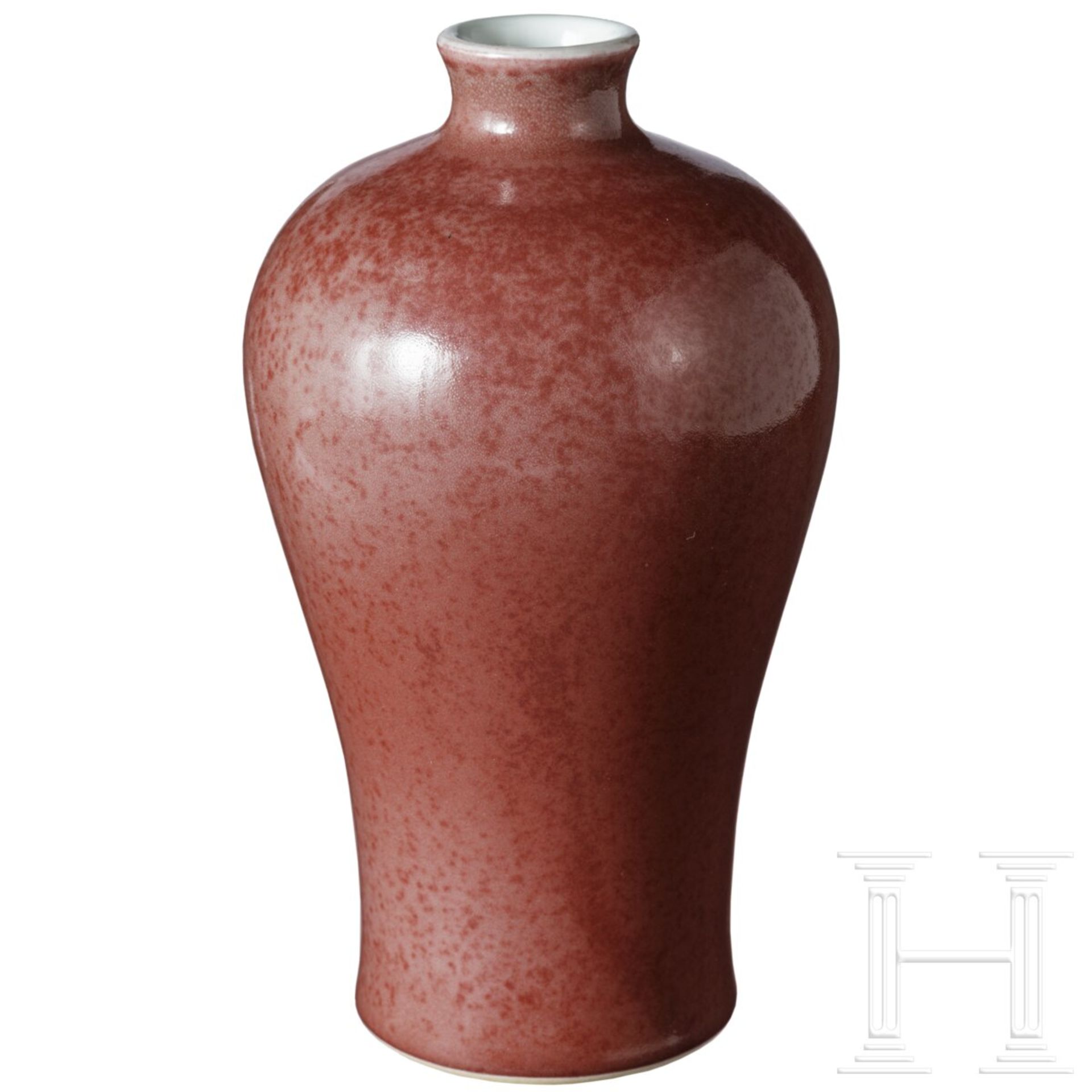 Meiping-Vase mit kupferfarbener Glasur, wohl 18. - 19. Jhdt. - Bild 3 aus 12