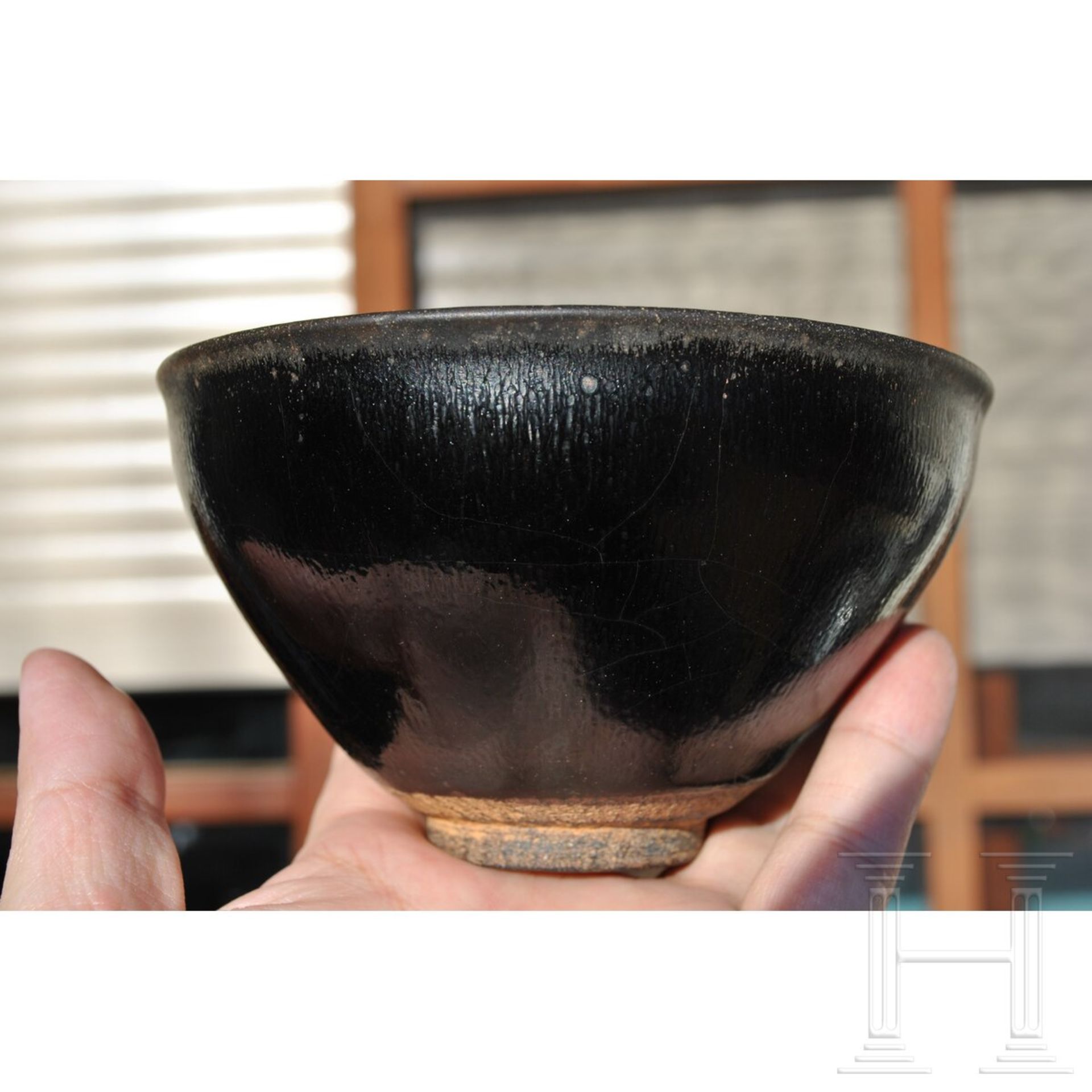 Jianyao-Teeschale mit Hasenfell-Glasur, Song-Dynastie (12. - 13. Jhdt.) - Bild 7 aus 12