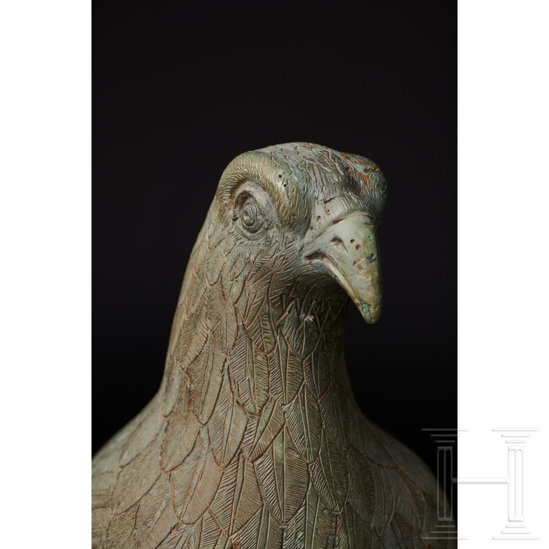 Bronzener Adler, griechisch, evtl. frühklassisch (frühes 5. Jhdt v. Chr.) oder späthellenistisch... - Bild 6 aus 18