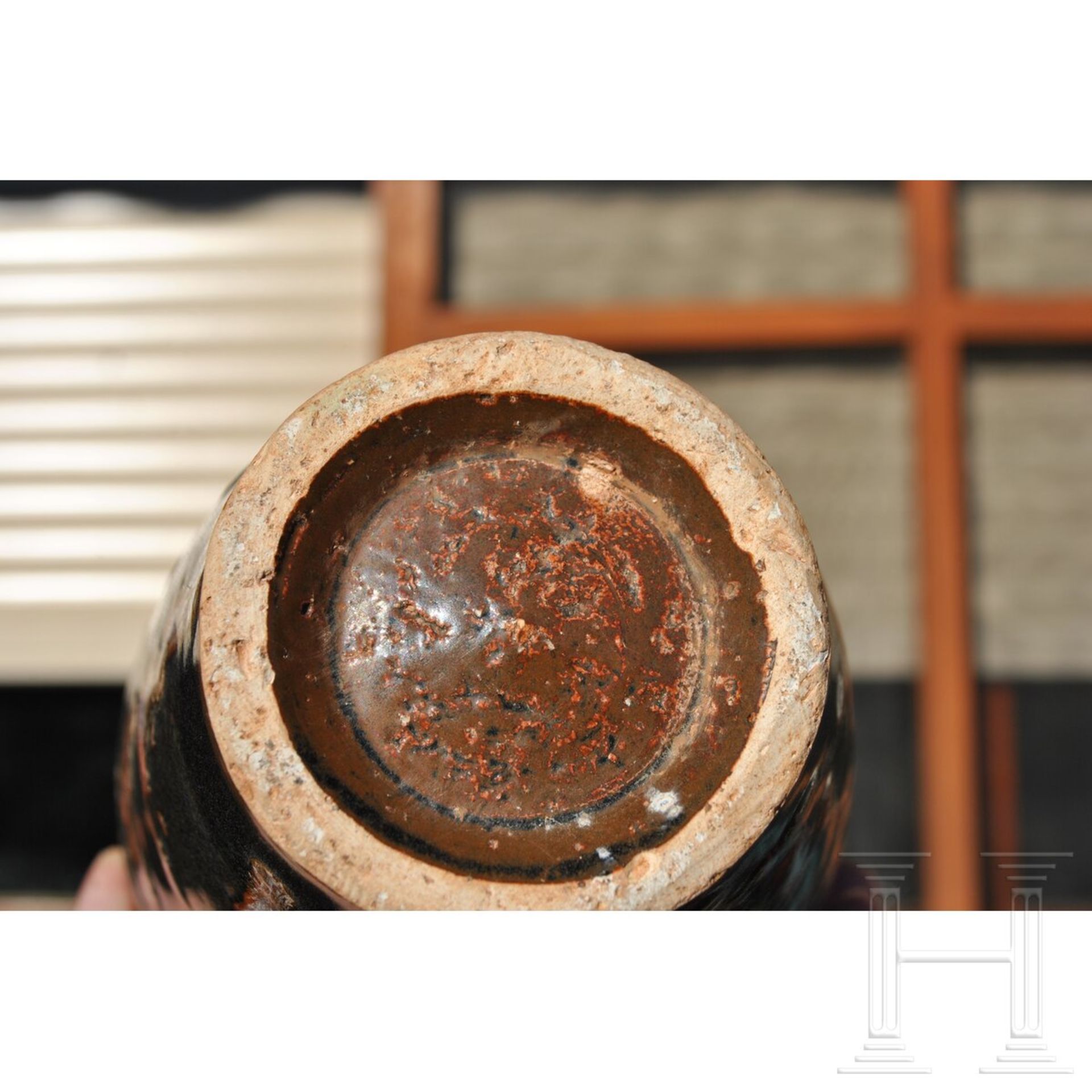 Sehr seltene Jizhou-Meiping-Vase mit Schildpattglasur, wahrscheinlich südliche Sung-Dynastie bis Yua - Bild 11 aus 15