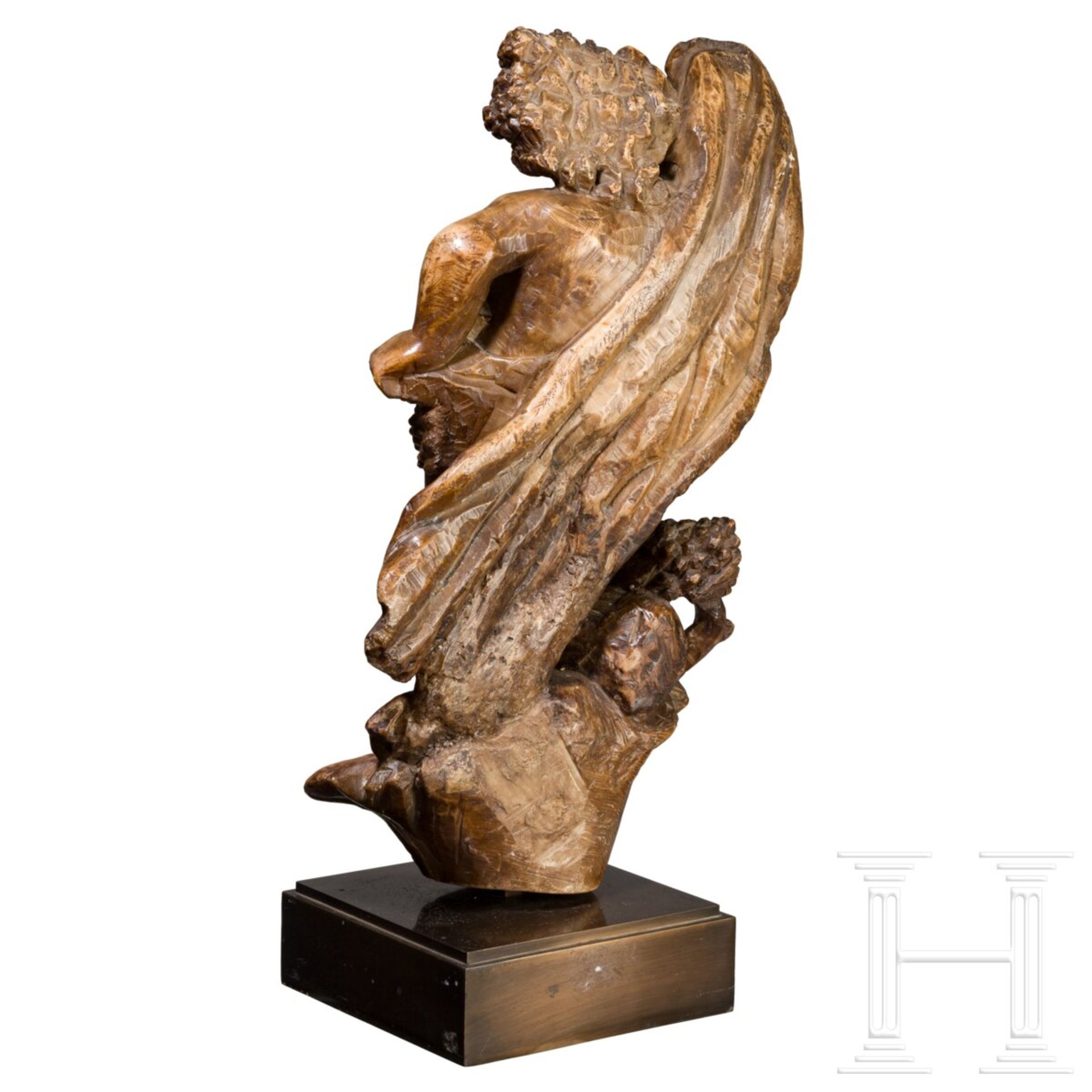 Außergewöhnliche Skulptur des Bacchus, Flandern/Mechelen, wohl 18. Jhdt. - Bild 3 aus 5