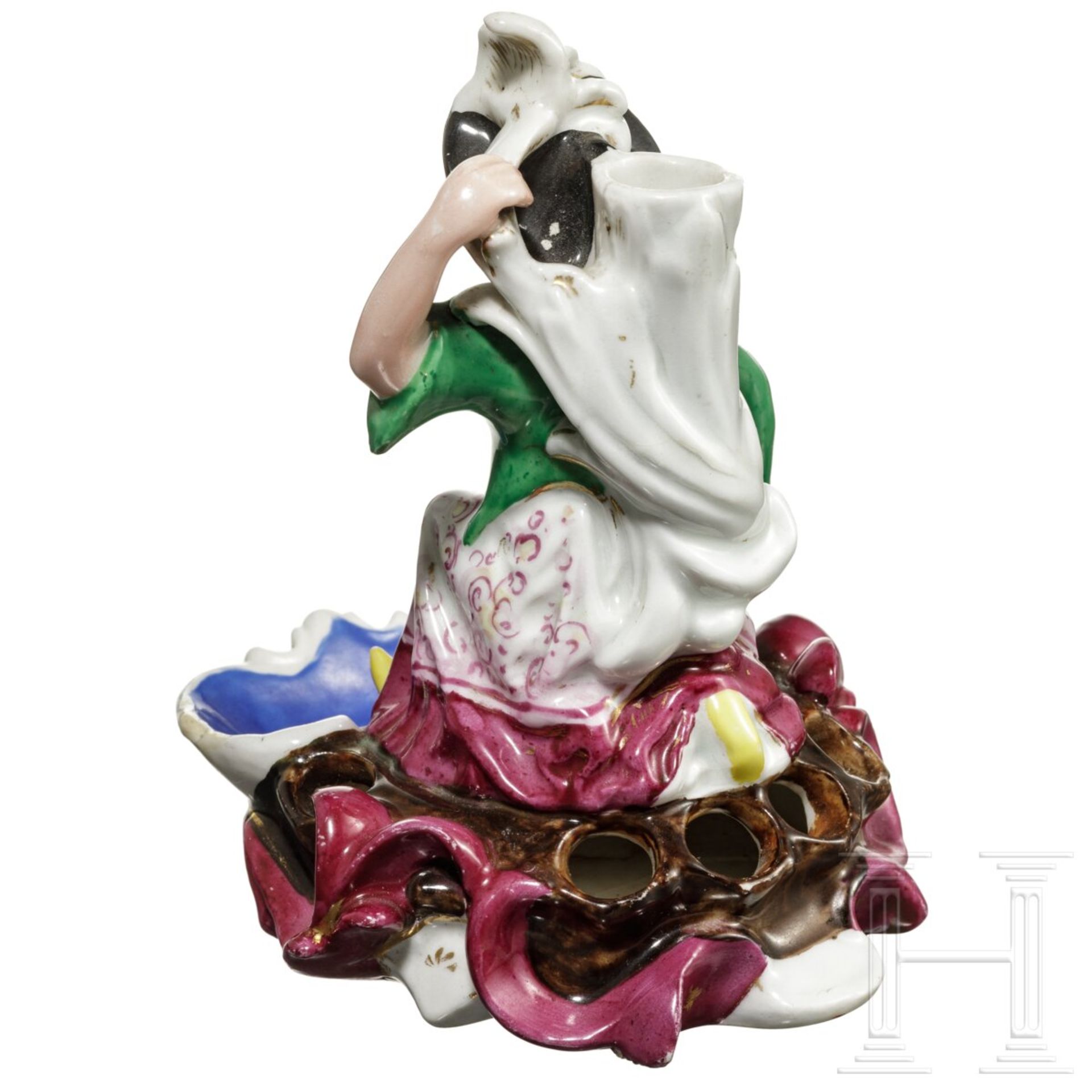 Figur eines Chinesen als Flakon für Parfum, Porzellanmanufaktur Miklashevsky, Volokitino, Russland, - Image 4 of 8