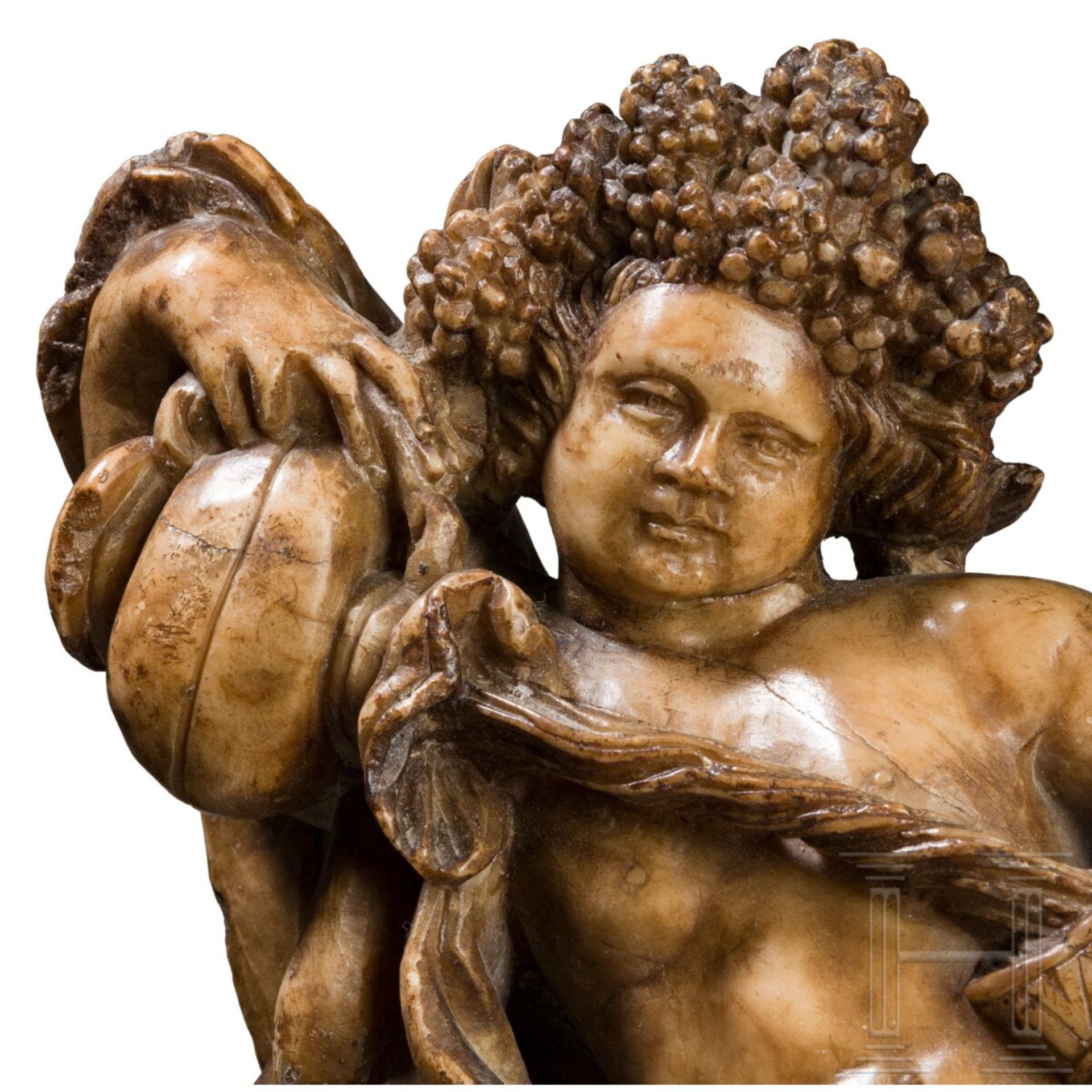 Außergewöhnliche Skulptur des Bacchus, Flandern/Mechelen, wohl 18. Jhdt. - Bild 4 aus 5