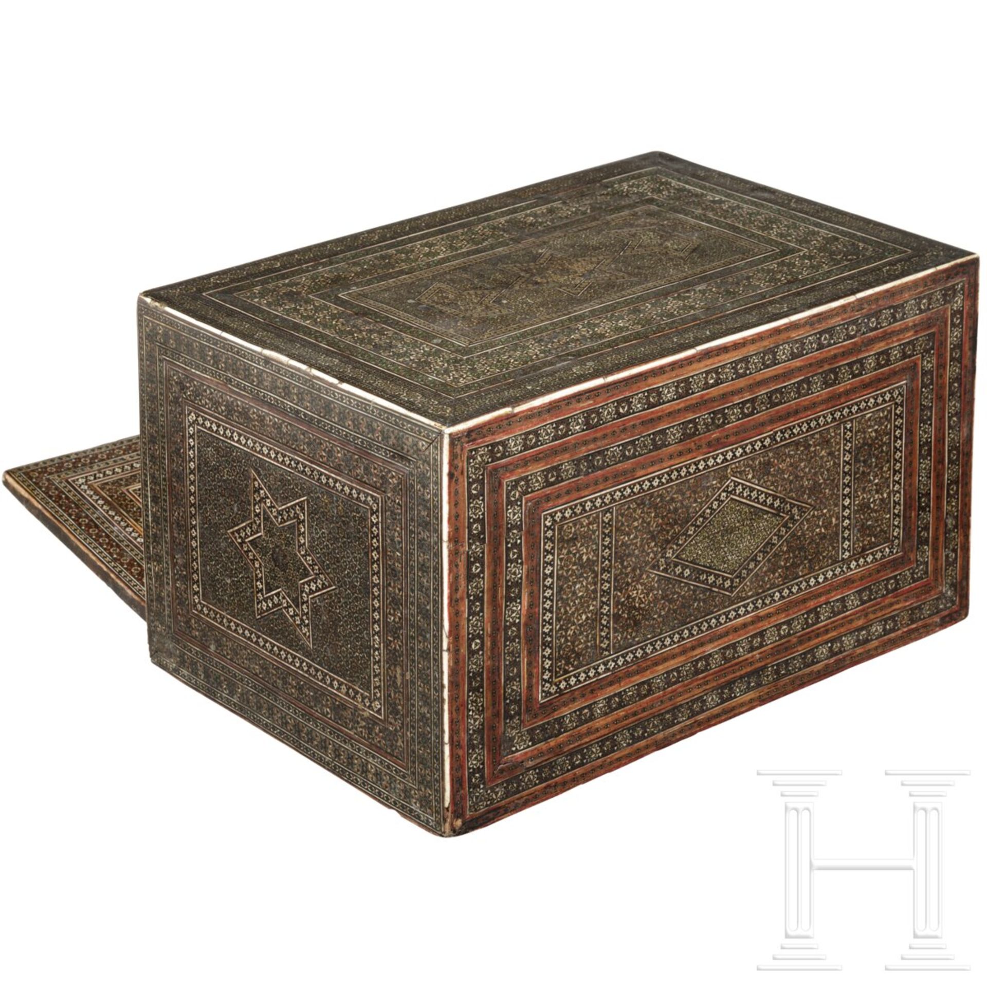 Kabinettkästchen mit reichem Shiras-Dekor, Persien, 1. Hälfte 19. Jhdt. - Image 3 of 5
