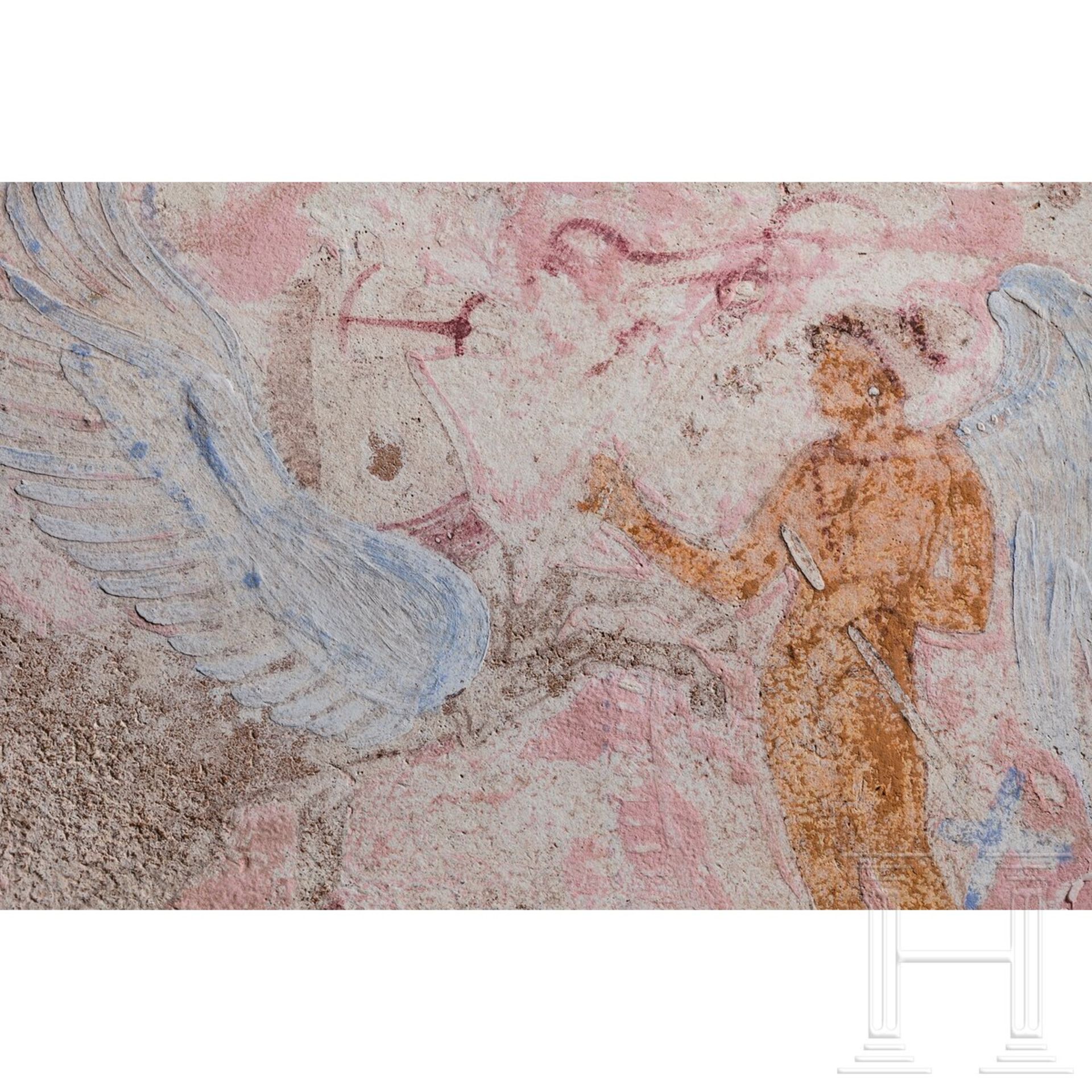 Ziegelplatte mit Bemalung, canosinisch, um 200 v. Chr. - Bild 2 aus 2