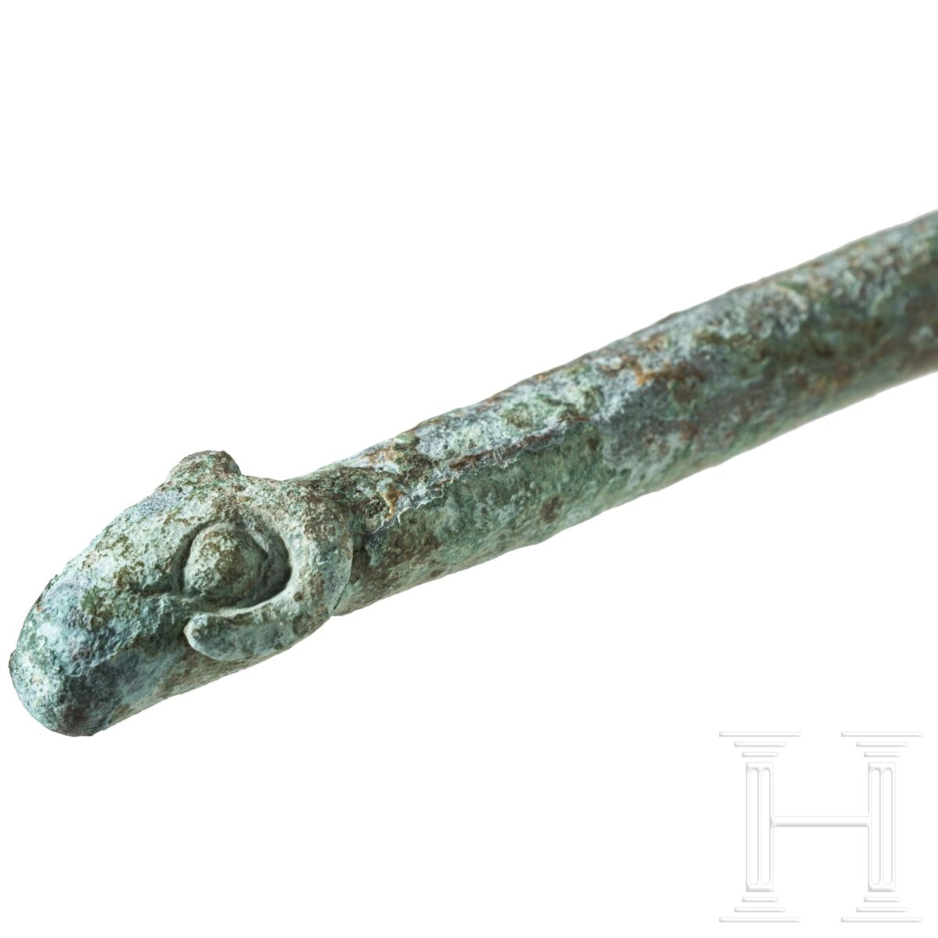 Skythischer Handspiegel aus Bronze, 5. Jhdt. v. Chr. - Image 2 of 4