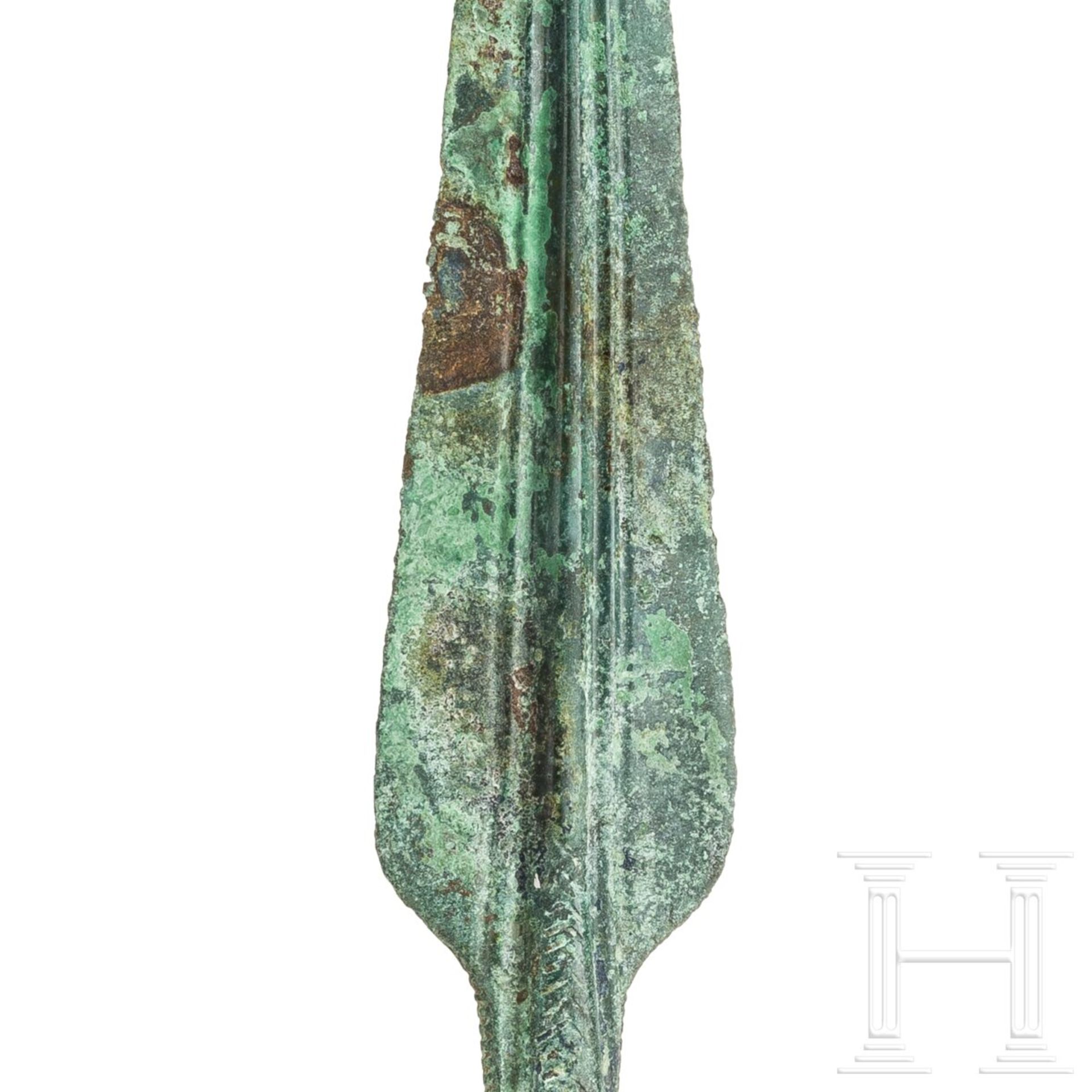 Speerspitze, etruskisch, 800 - 600 v. Chr. - Image 2 of 3