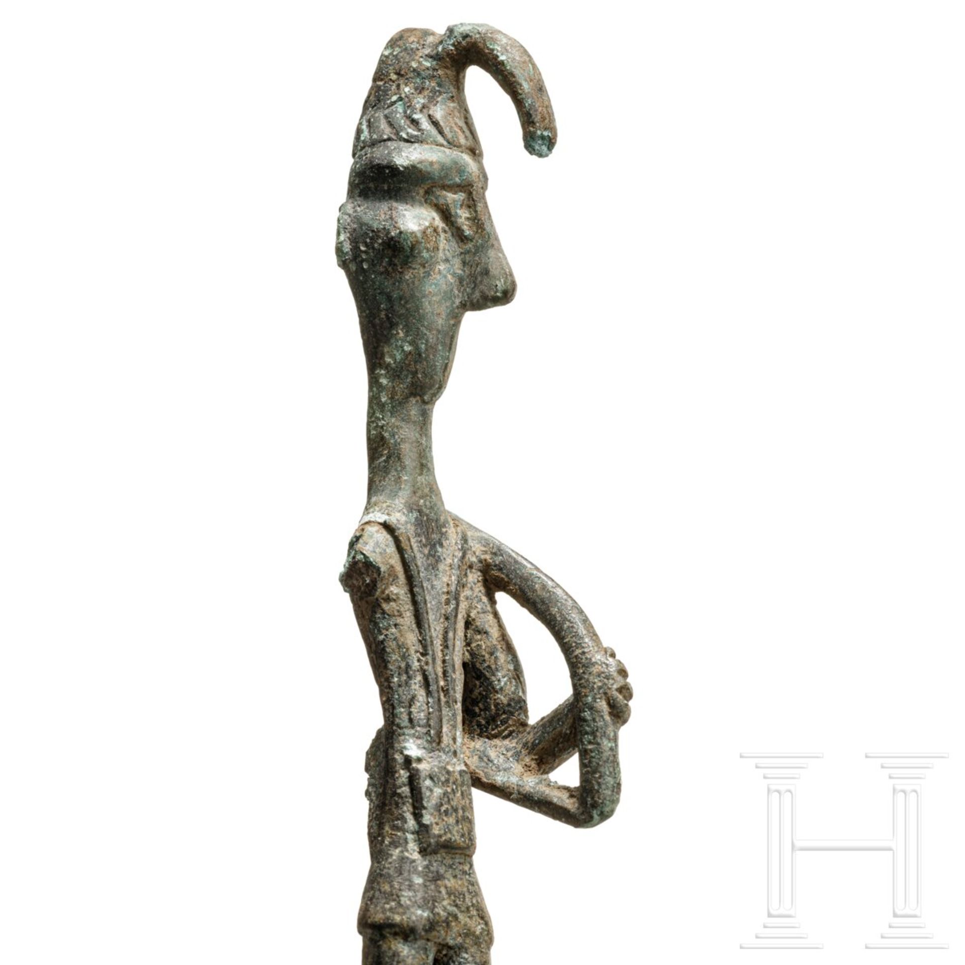 Bronzestatuette eines Bogenschützen, Sardinien, Nuraghische Epoche, 8. - 7. Jhdt. v. Chr.  - Bild 2 aus 4