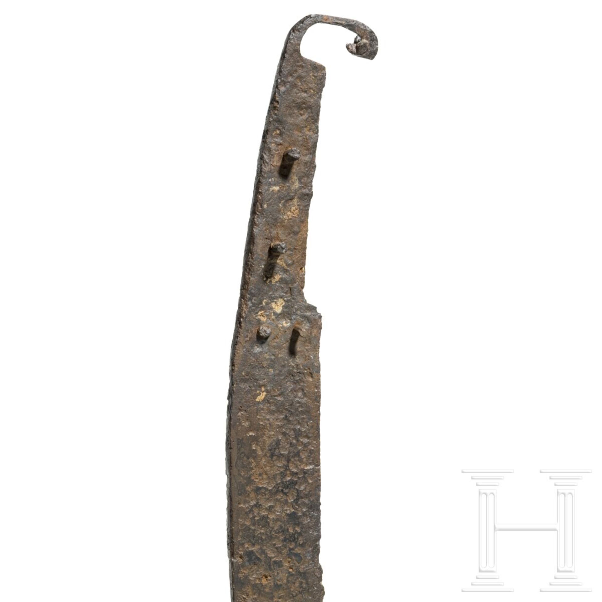Geschwungenes einschneidiges Hiebschwert (Kopis), griechisch, 4. - 2. Jhdt. v. Chr. - Bild 3 aus 3